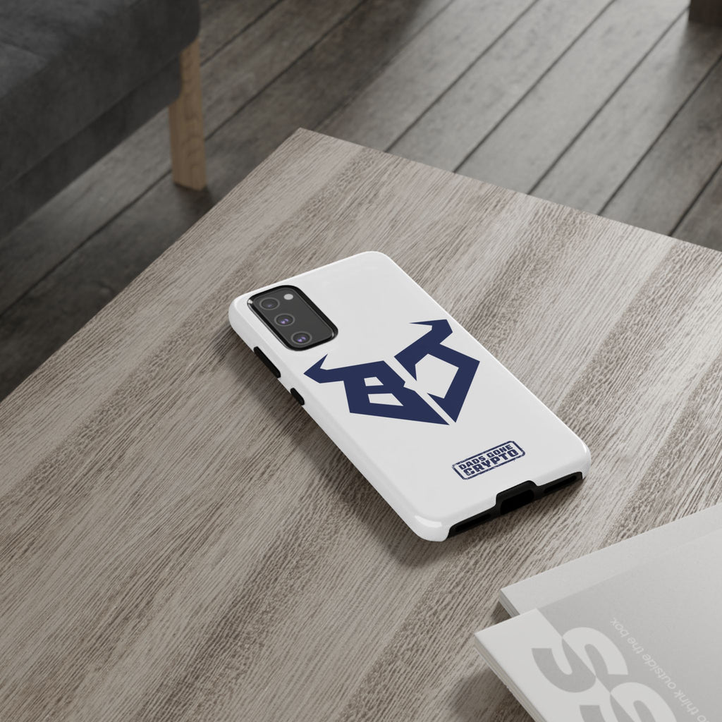 Bullish Dad Phone Case (White) – Built Tough, Just Like You