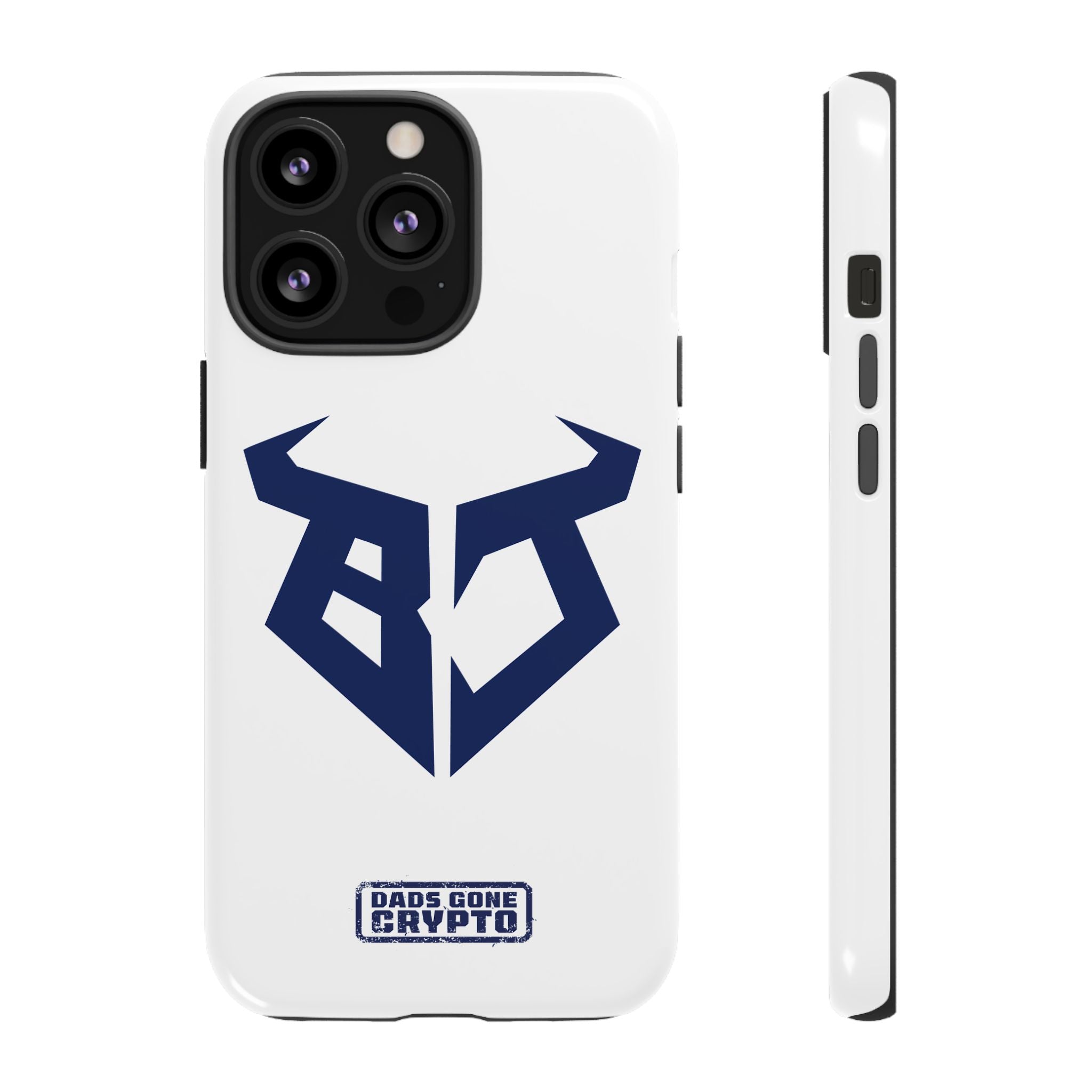 Bullish Dad Phone Case (White) – Built Tough, Just Like You