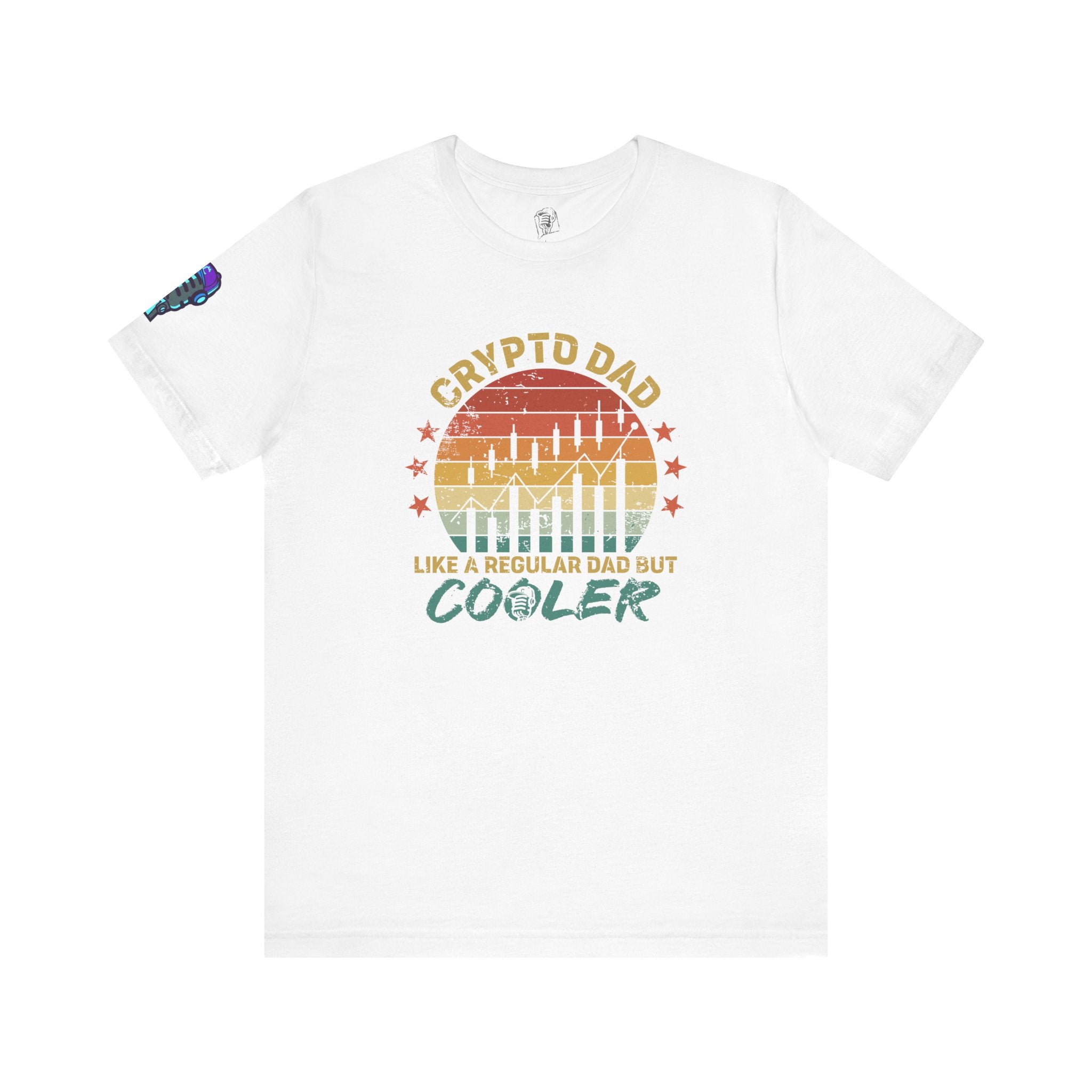 Crypto Dad Sunset Tee – Like a Regular Dad, But Cooler