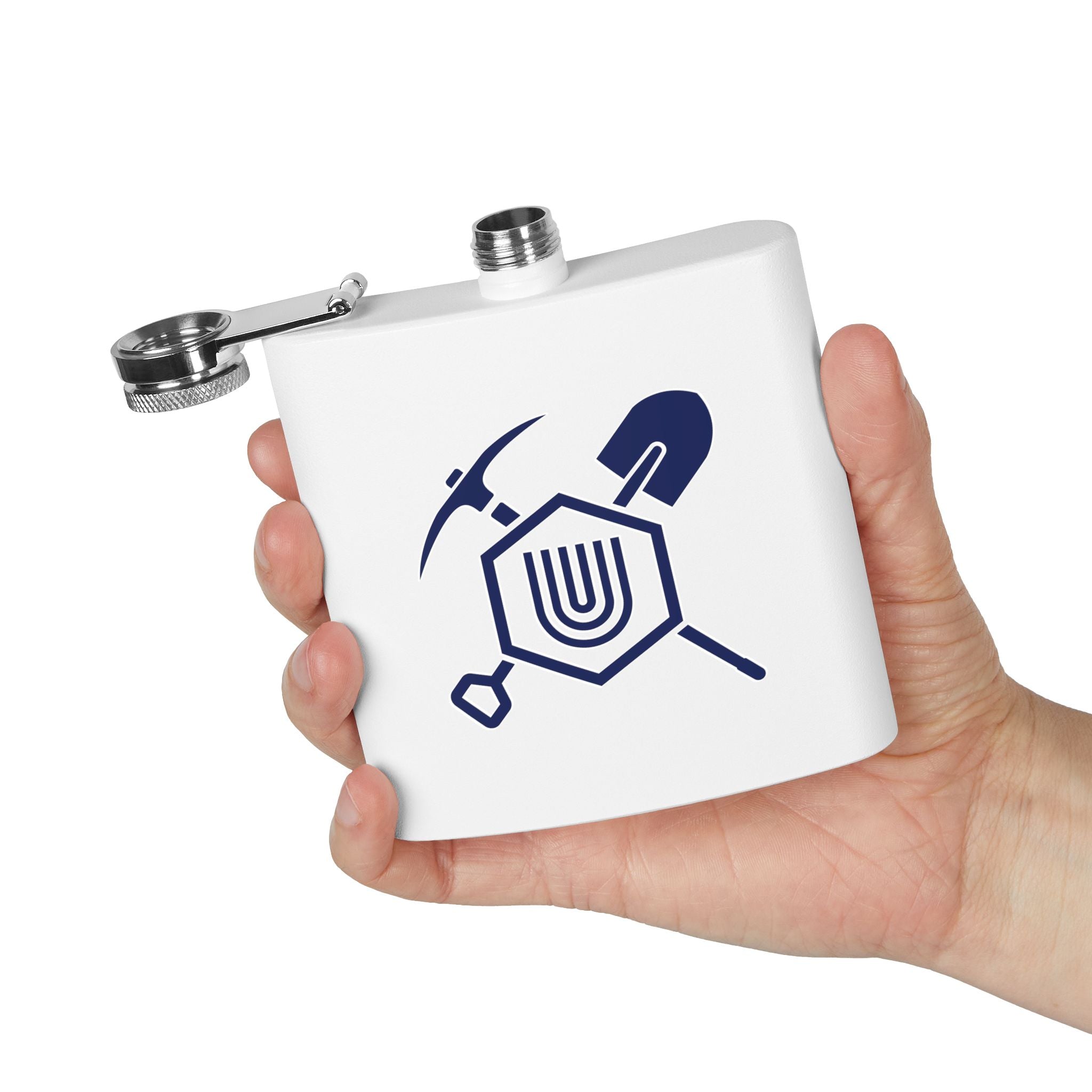 DGC-Unity Miner Flask (White) – Fuel for the Eternal Grind