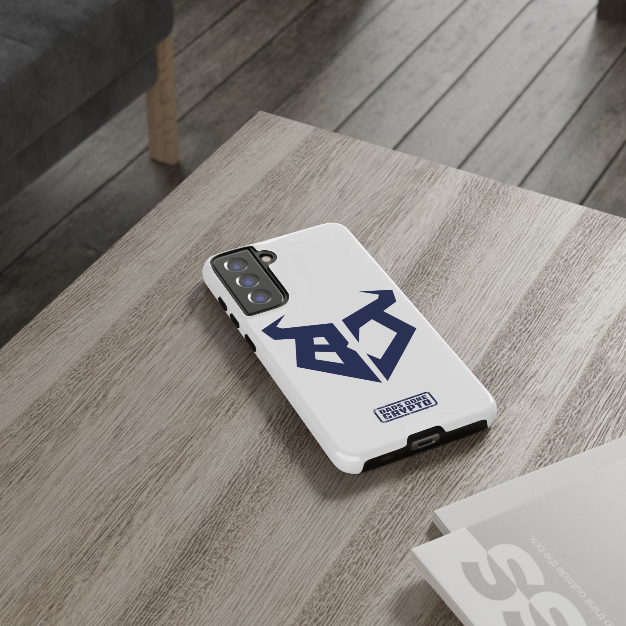 Bullish Dad Phone Case (White) – Built Tough, Just Like You
