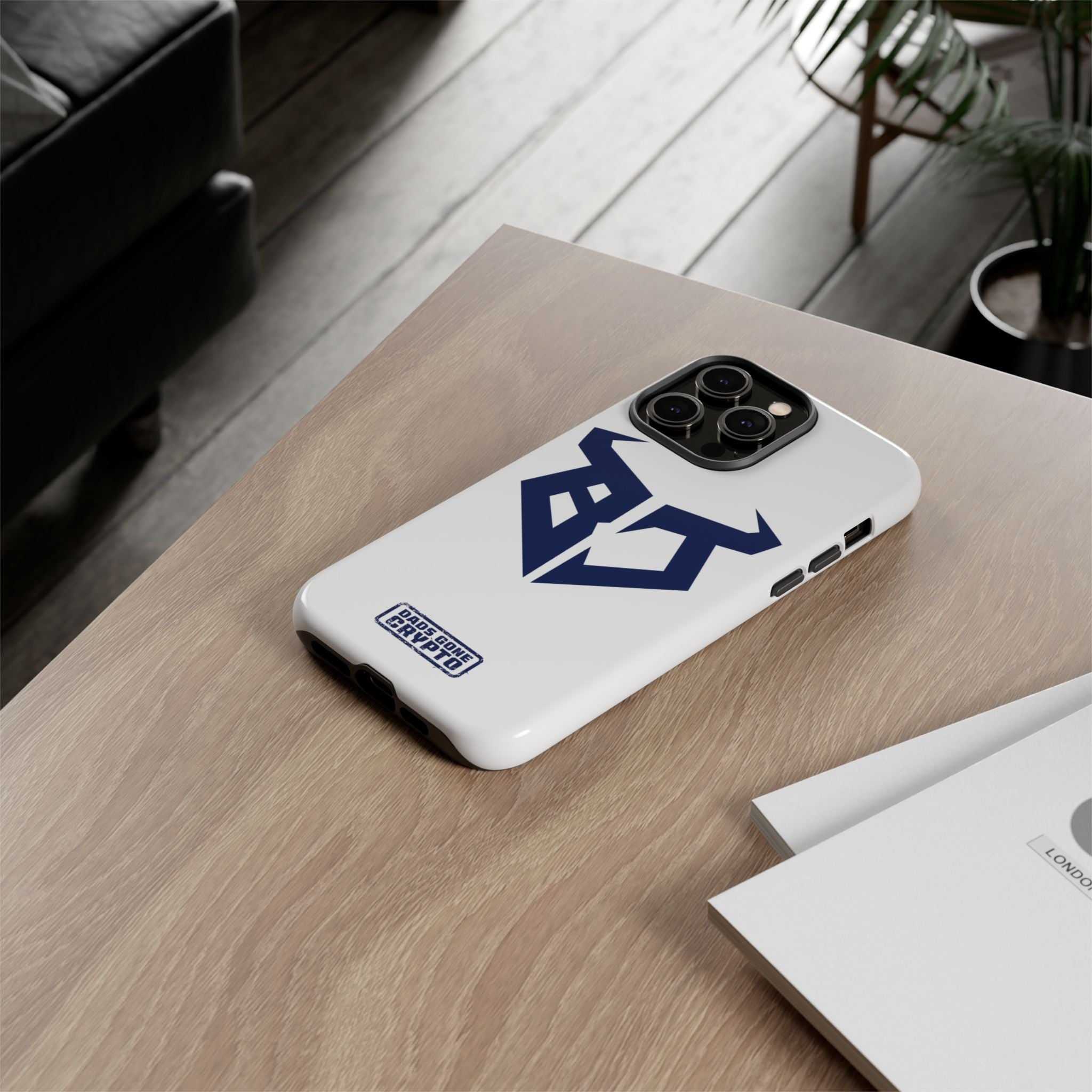 Bullish Dad Phone Case (White) – Built Tough, Just Like You
