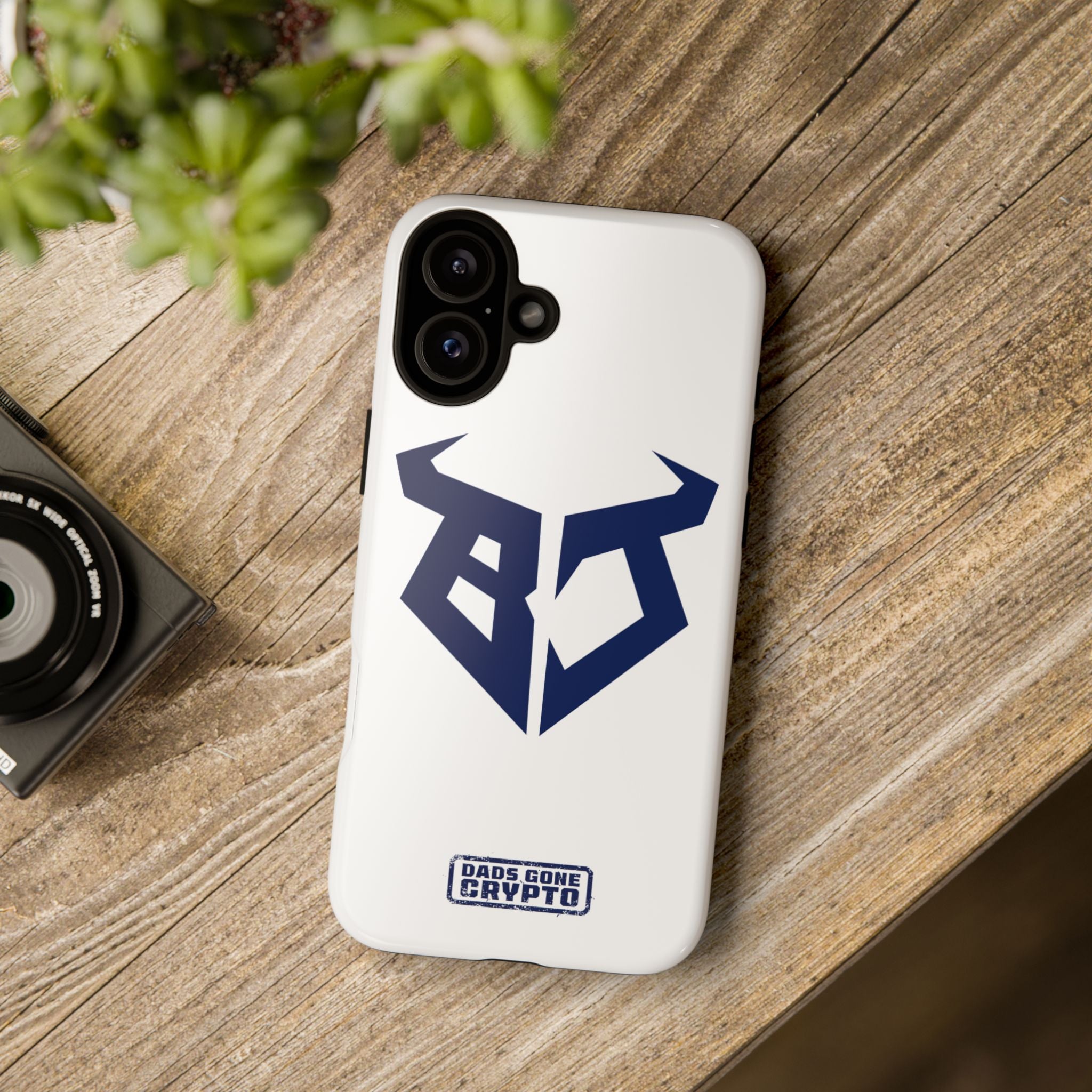 Bullish Dad Phone Case (White) – Built Tough, Just Like You