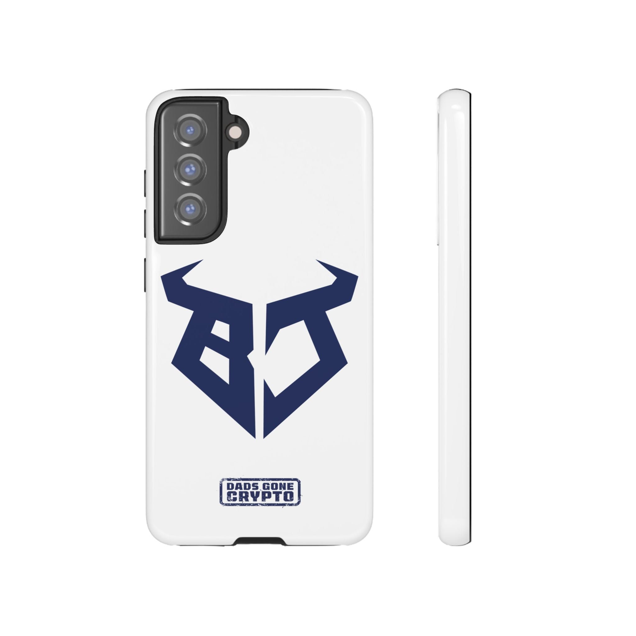 Bullish Dad Phone Case (White) – Built Tough, Just Like You
