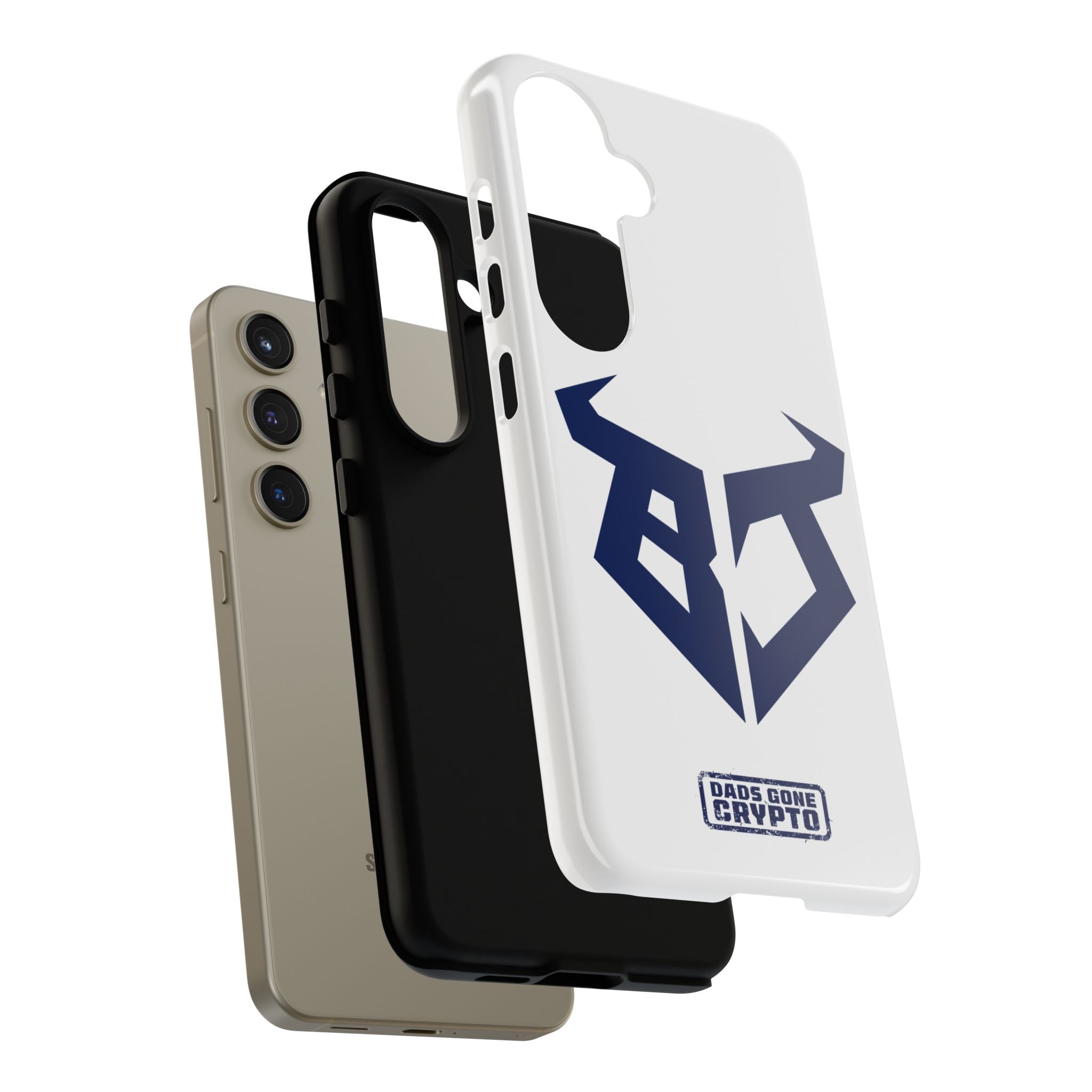 Bullish Dad Phone Case (White) – Built Tough, Just Like You