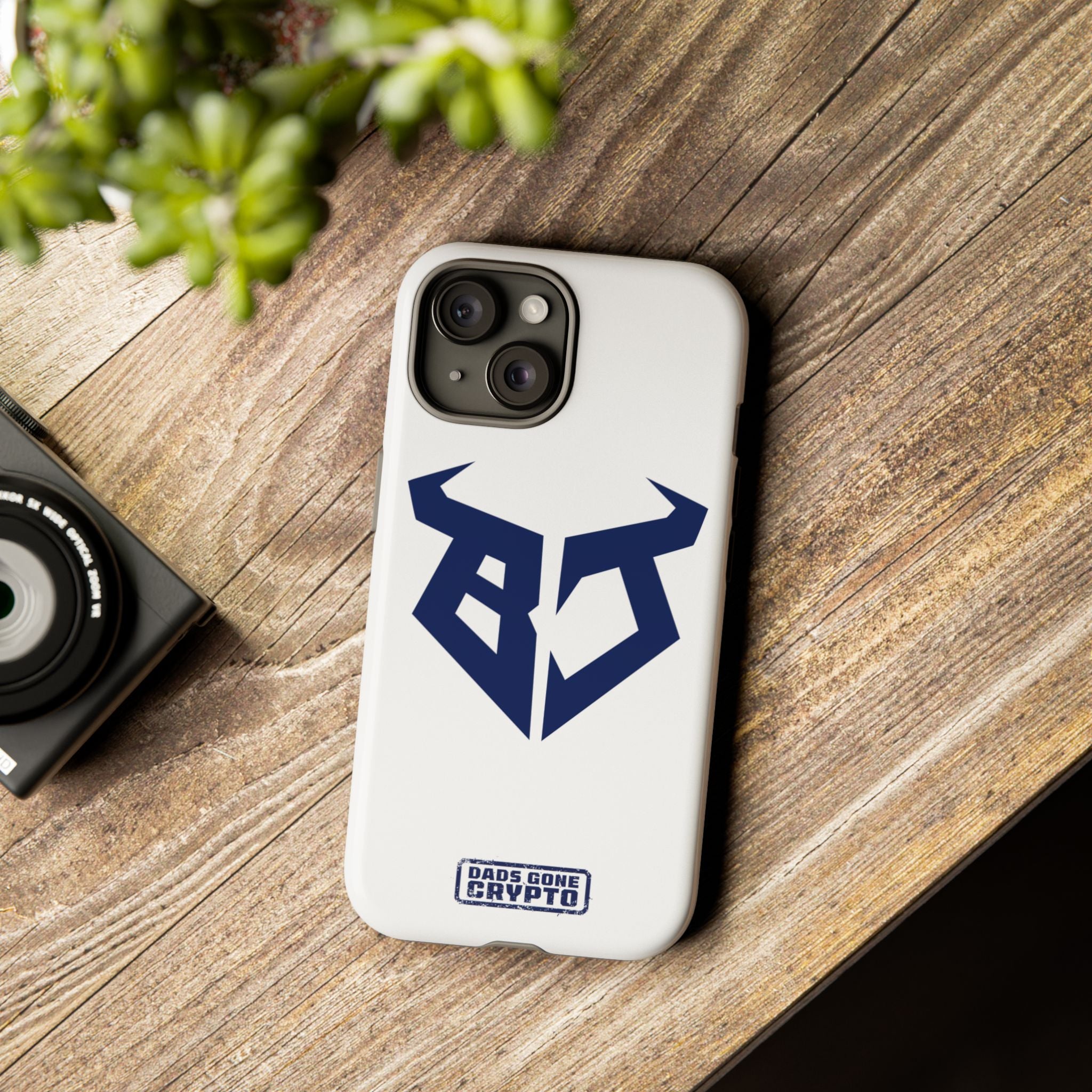 Bullish Dad Phone Case (White) – Built Tough, Just Like You