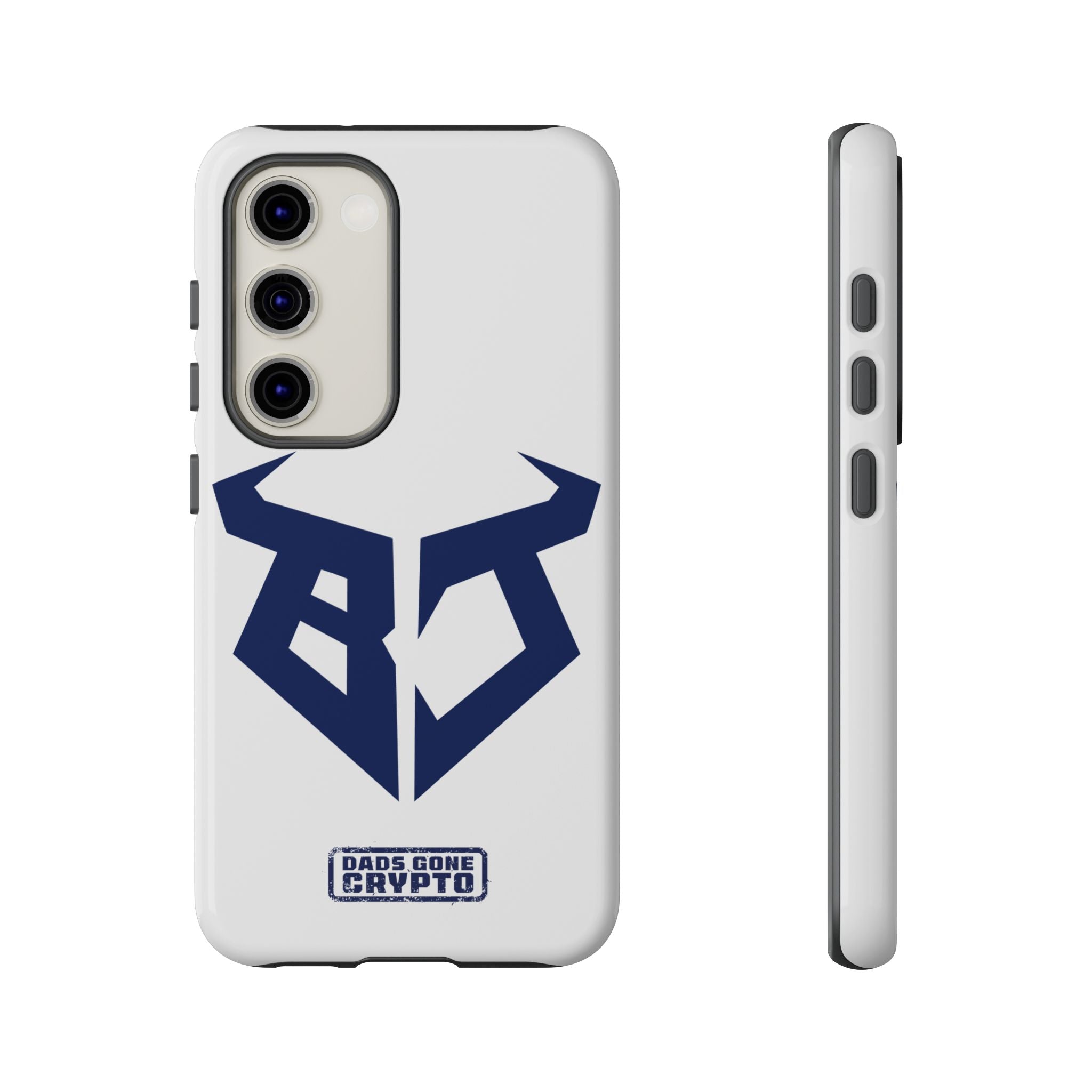 Bullish Dad Phone Case (White) – Built Tough, Just Like You