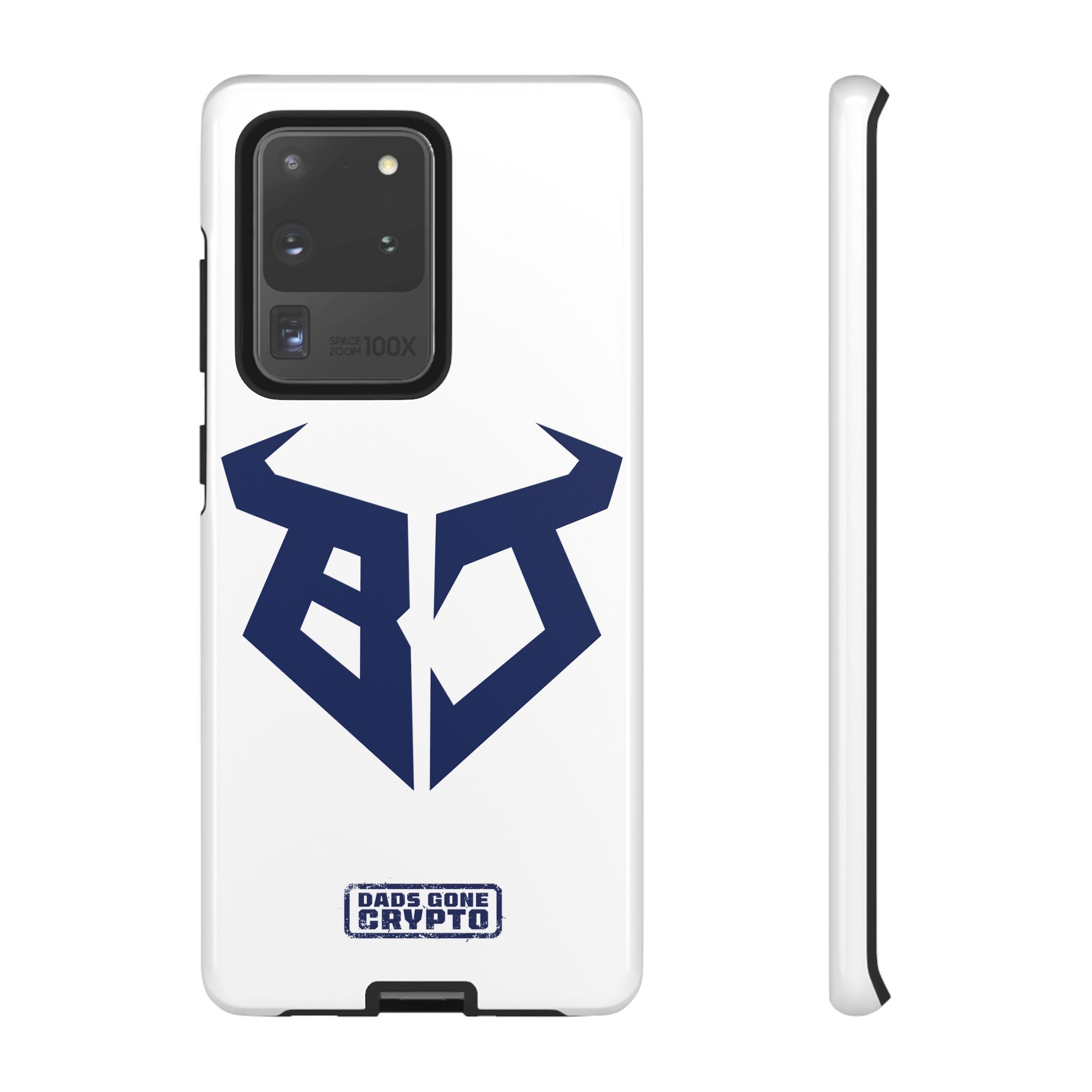 Bullish Dad Phone Case (White) – Built Tough, Just Like You