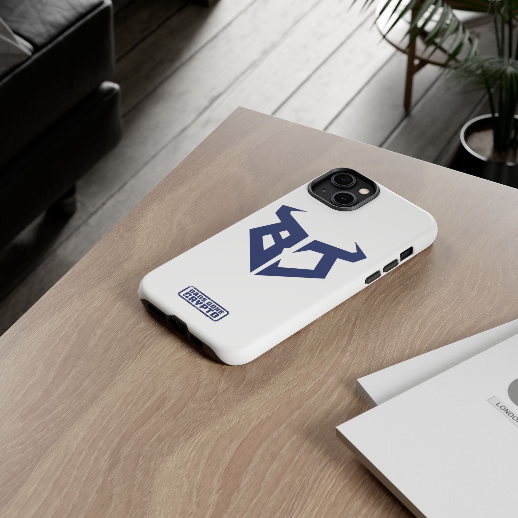Bullish Dad Phone Case (White) – Built Tough, Just Like You