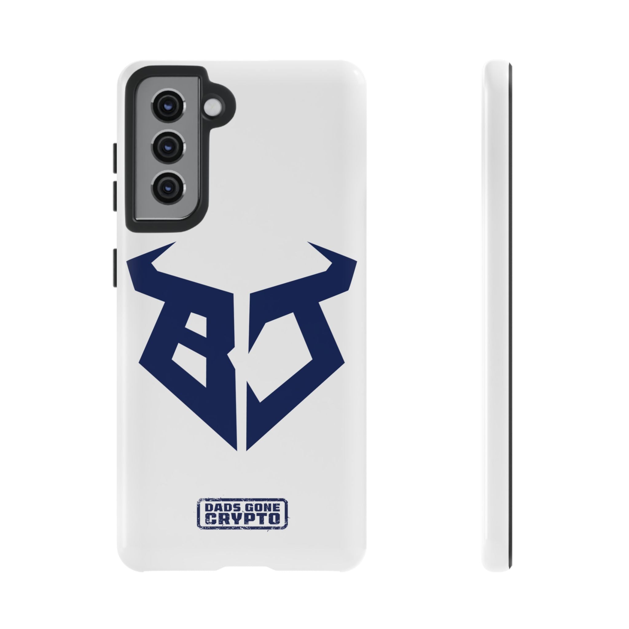 Bullish Dad Phone Case (White) – Built Tough, Just Like You