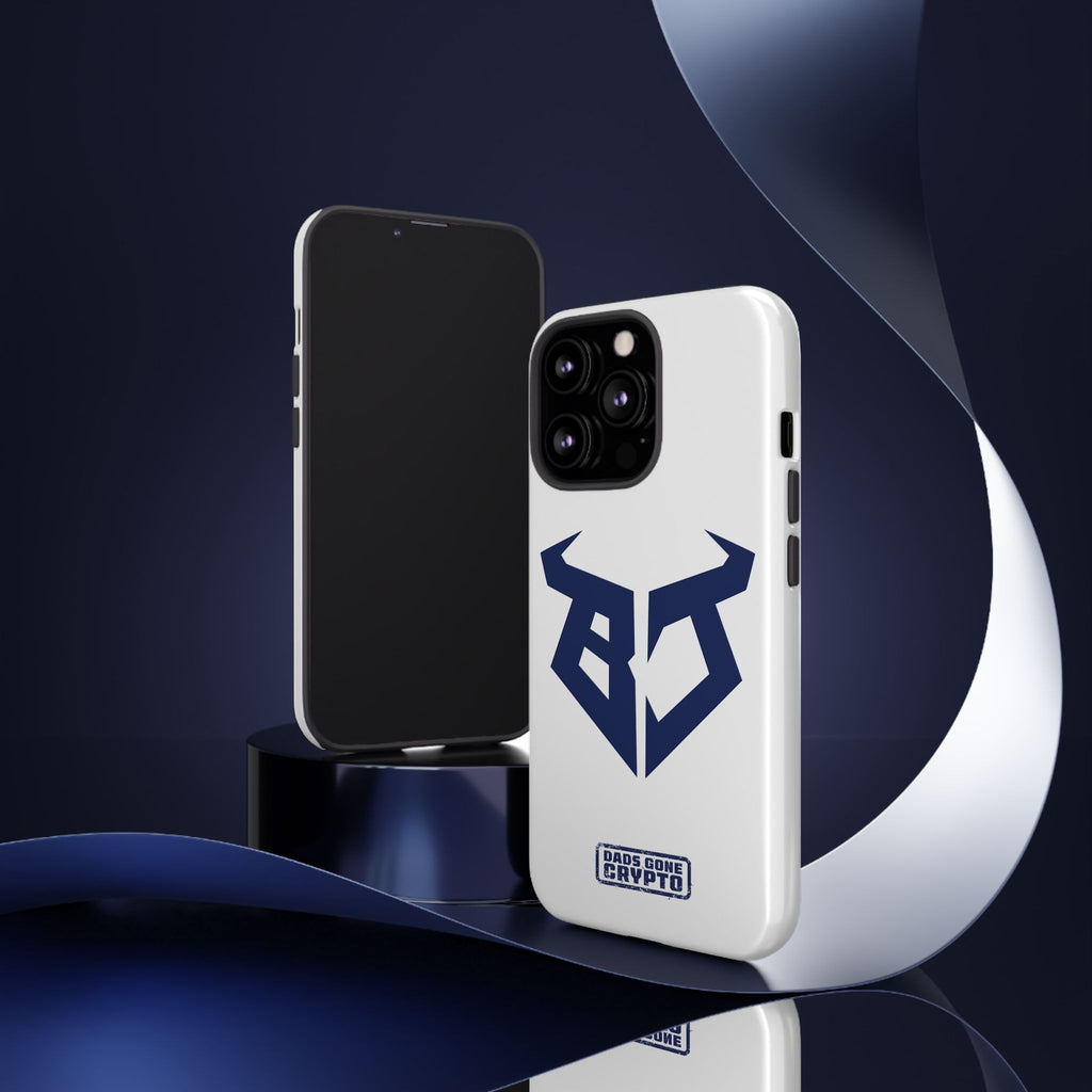 Bullish Dad Phone Case (White) – Built Tough, Just Like You