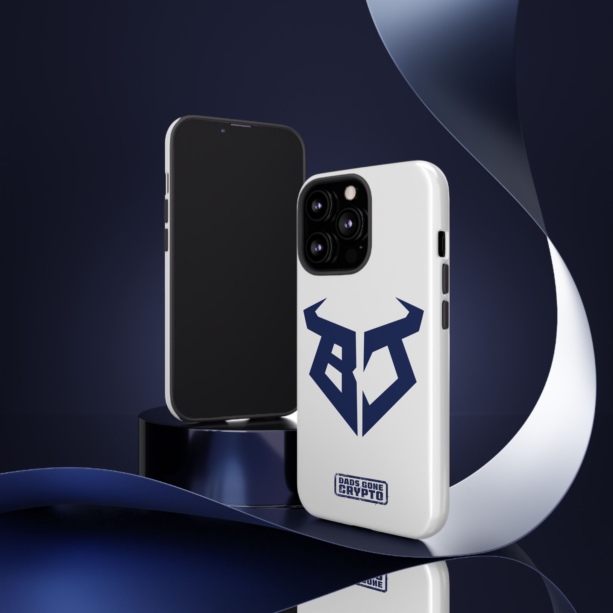 Bullish Dad Phone Case (White) – Built Tough, Just Like You