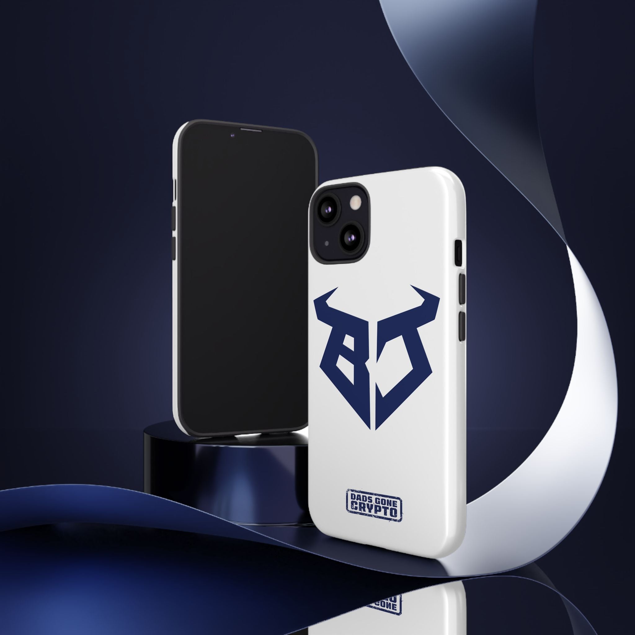 Bullish Dad Phone Case (White) – Built Tough, Just Like You