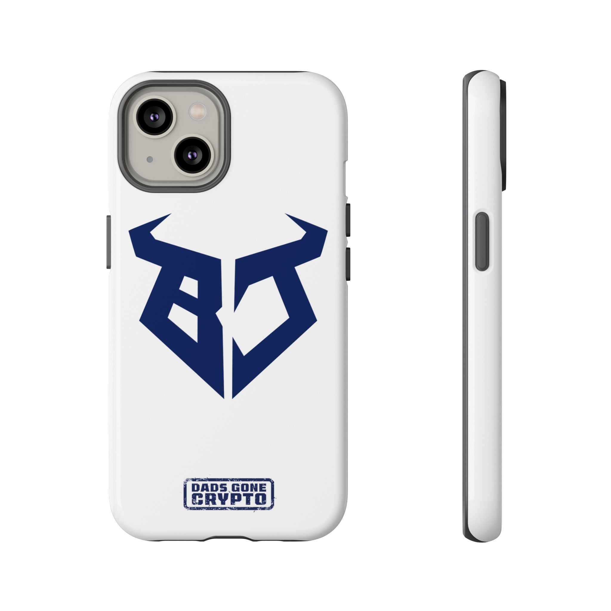 Bullish Dad Phone Case (White) – Built Tough, Just Like You