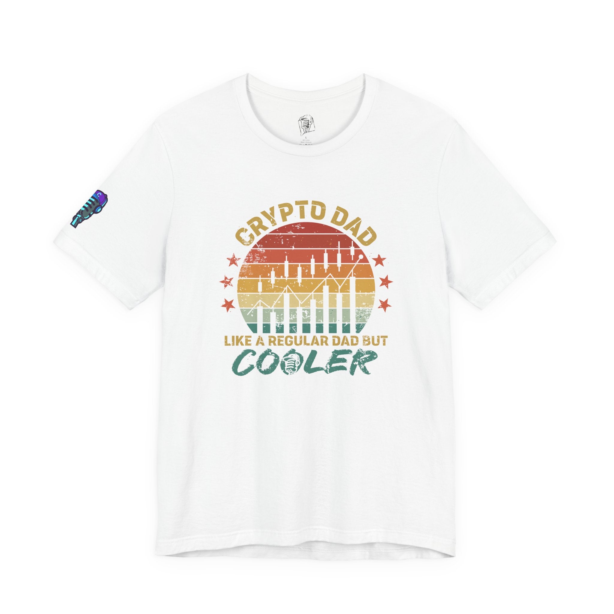 Crypto Dad Sunset Tee – Like a Regular Dad, But Cooler