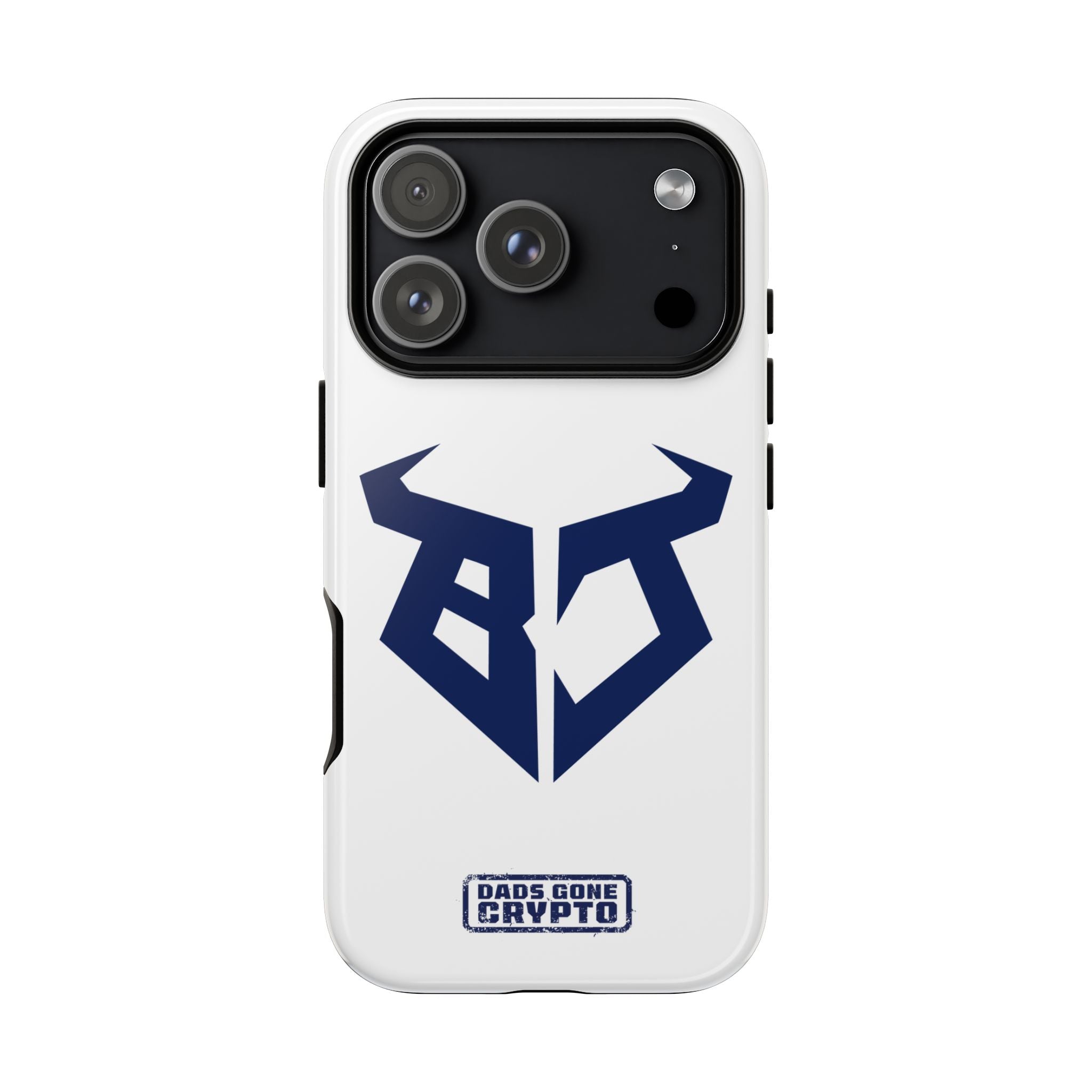 Bullish Dad Phone Case (White) – Built Tough, Just Like You