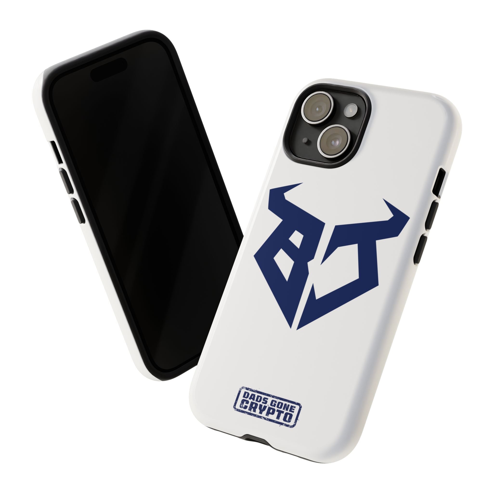Bullish Dad Phone Case (White) – Built Tough, Just Like You