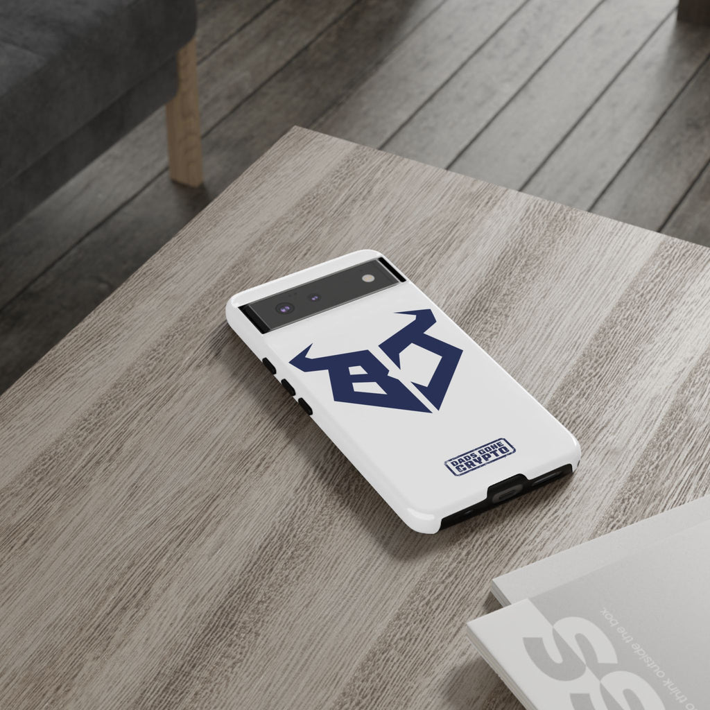 Bullish Dad Phone Case (White) – Built Tough, Just Like You