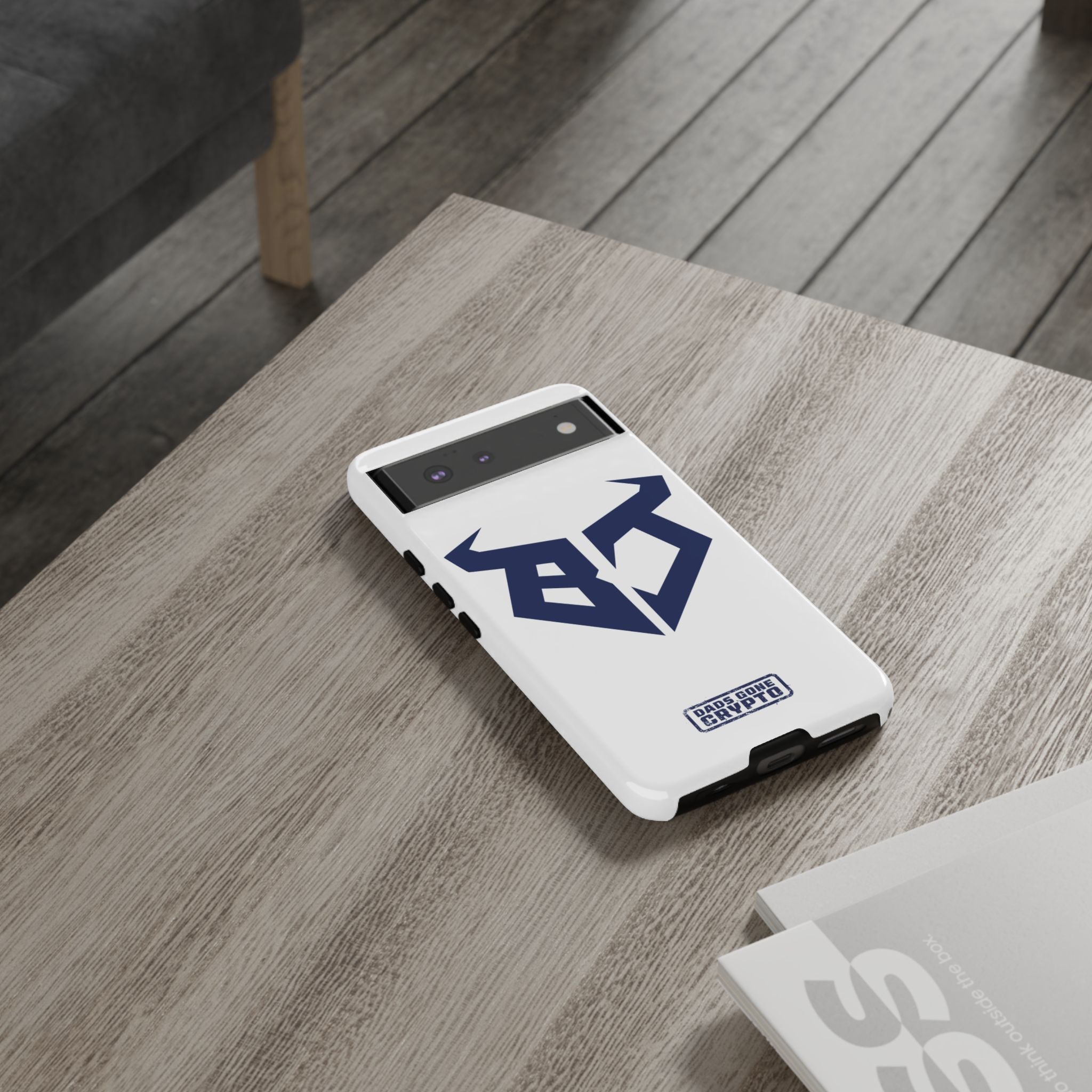 Bullish Dad Phone Case (White) – Built Tough, Just Like You
