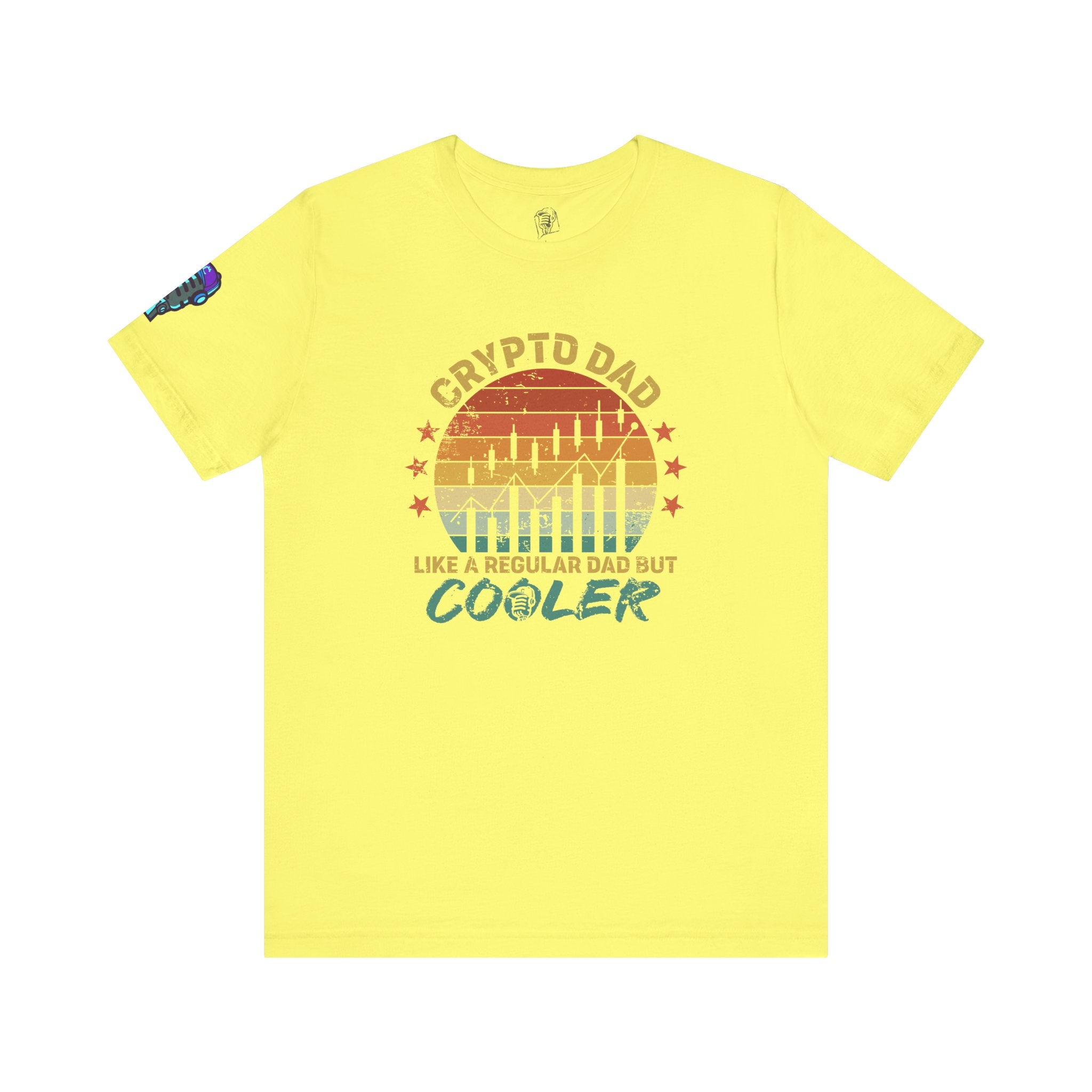 Crypto Dad Sunset Tee – Like a Regular Dad, But Cooler
