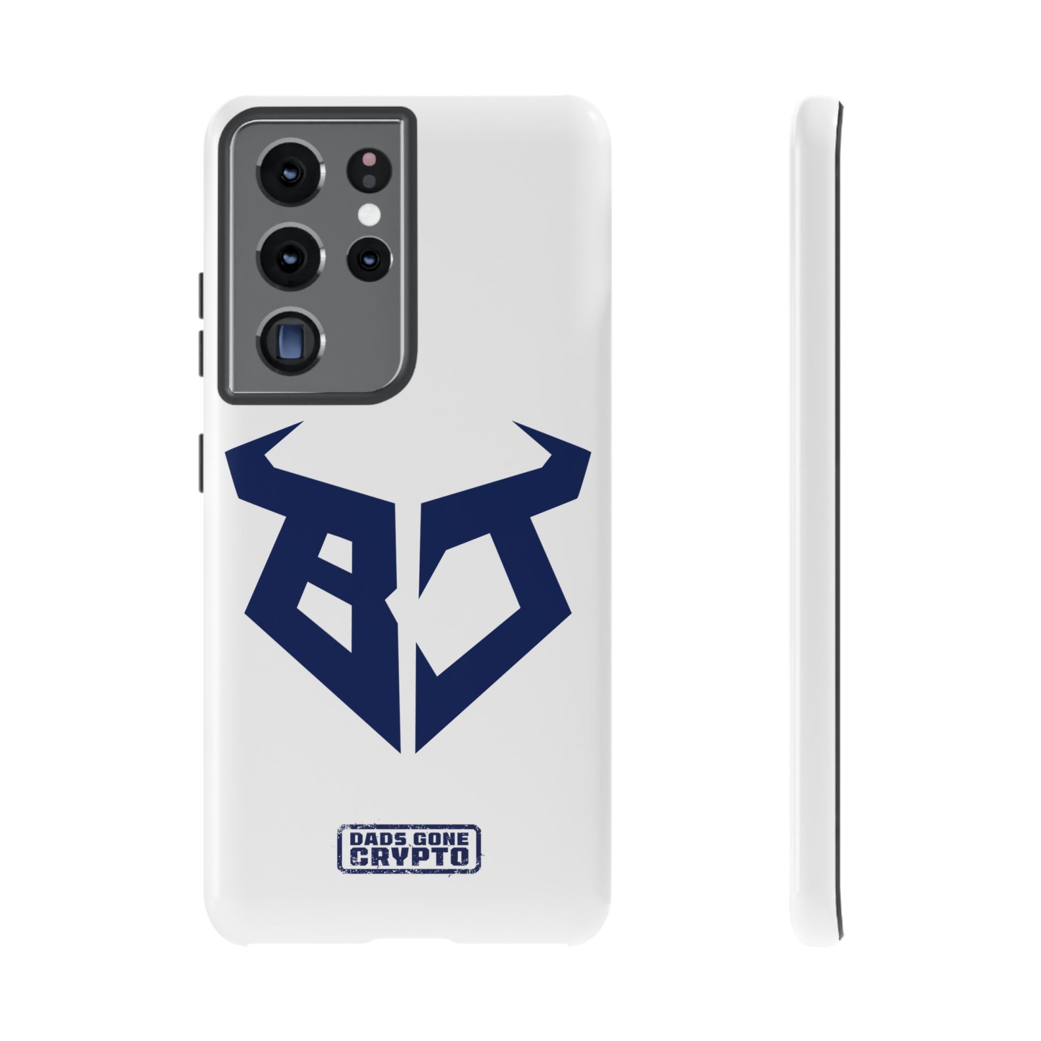 Bullish Dad Phone Case (White) – Built Tough, Just Like You