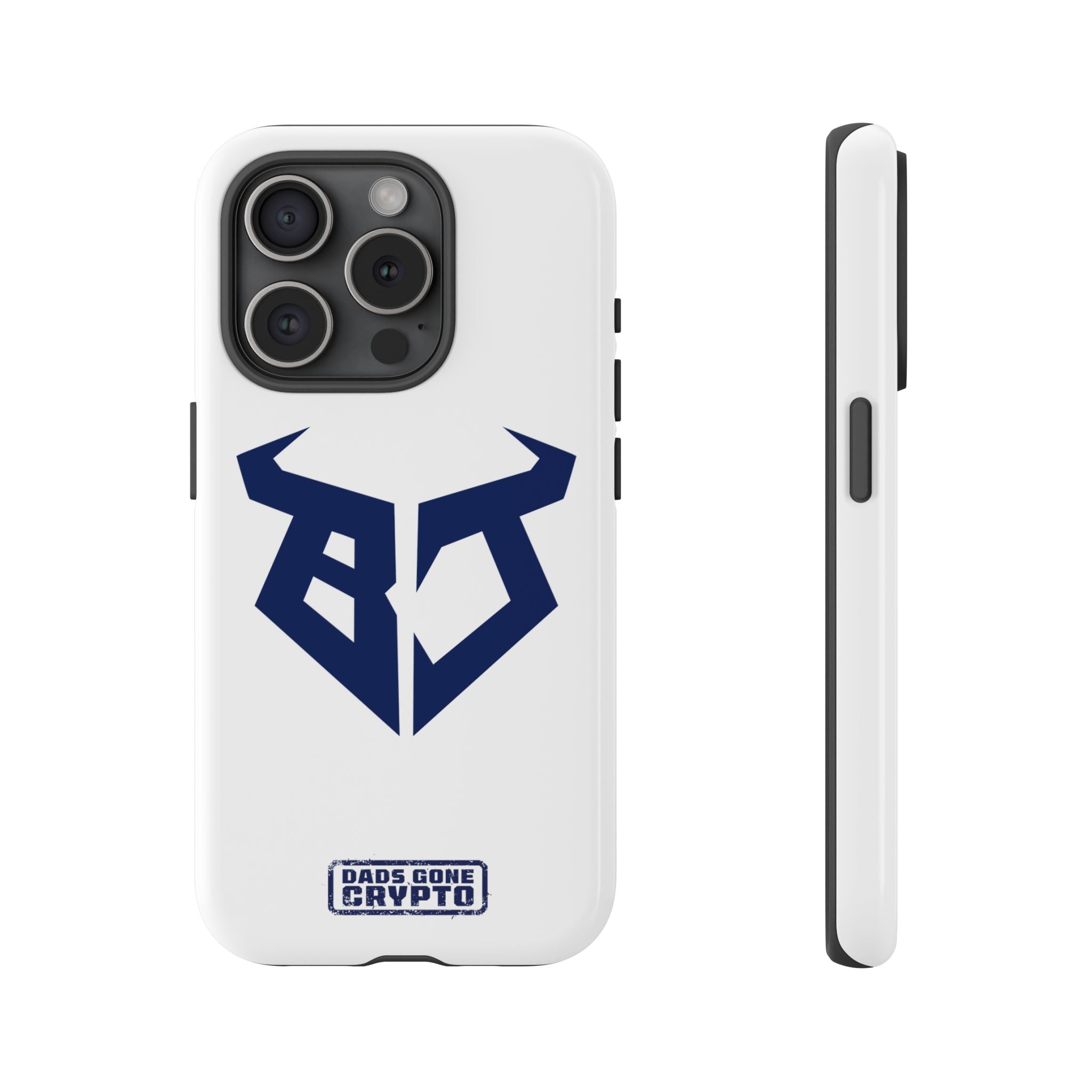 Bullish Dad Phone Case (White) – Built Tough, Just Like You