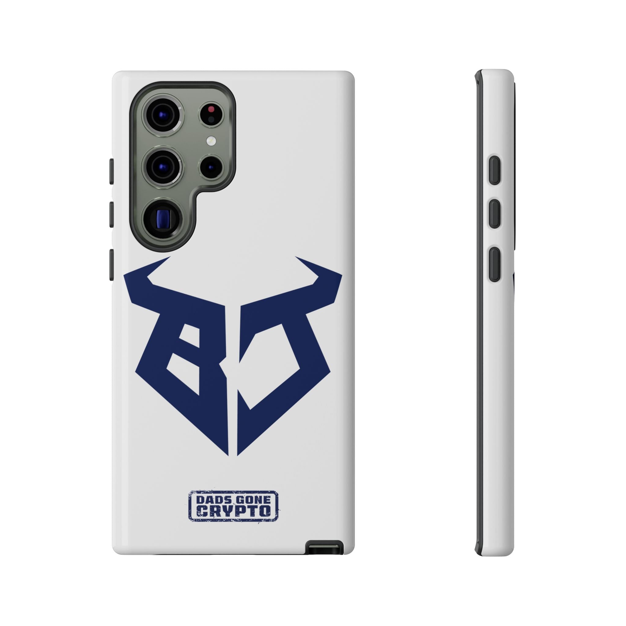 Bullish Dad Phone Case (White) – Built Tough, Just Like You