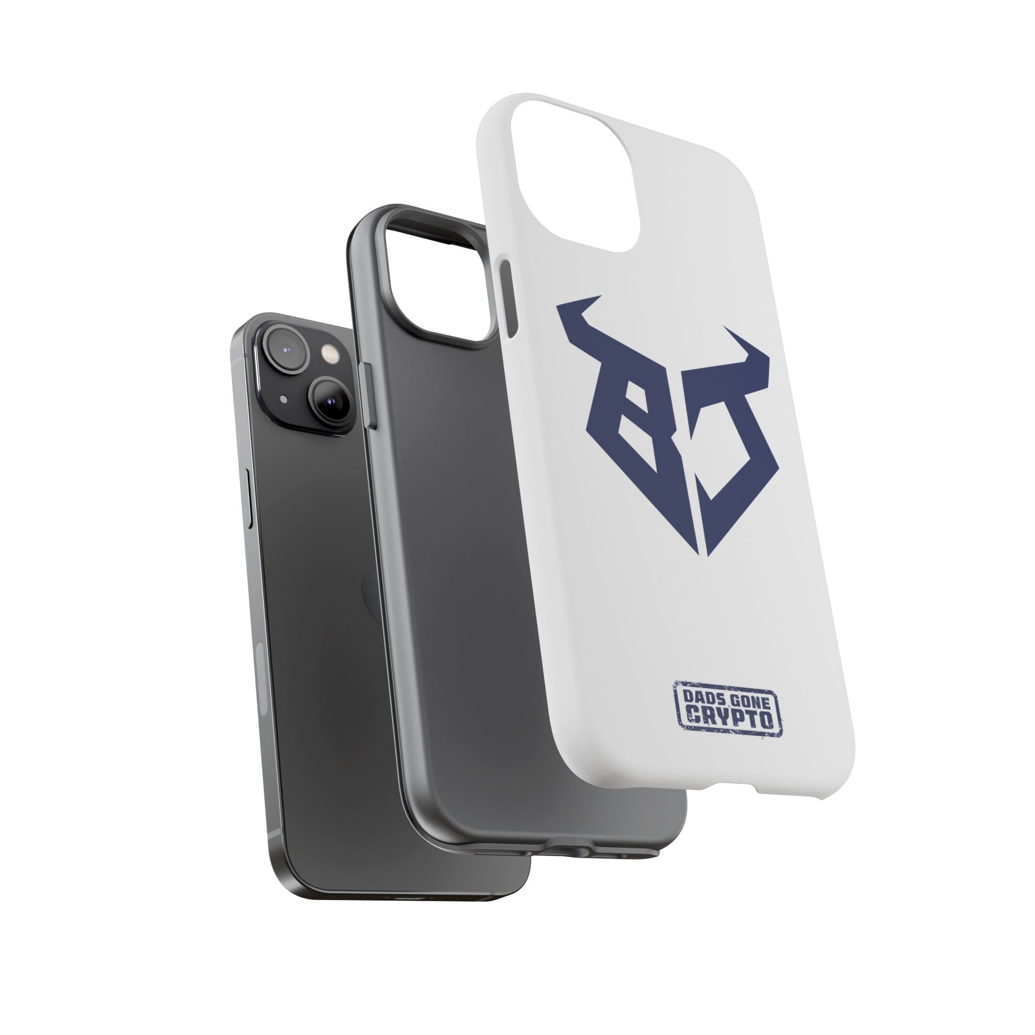 Bullish Dad Phone Case (White) – Built Tough, Just Like You