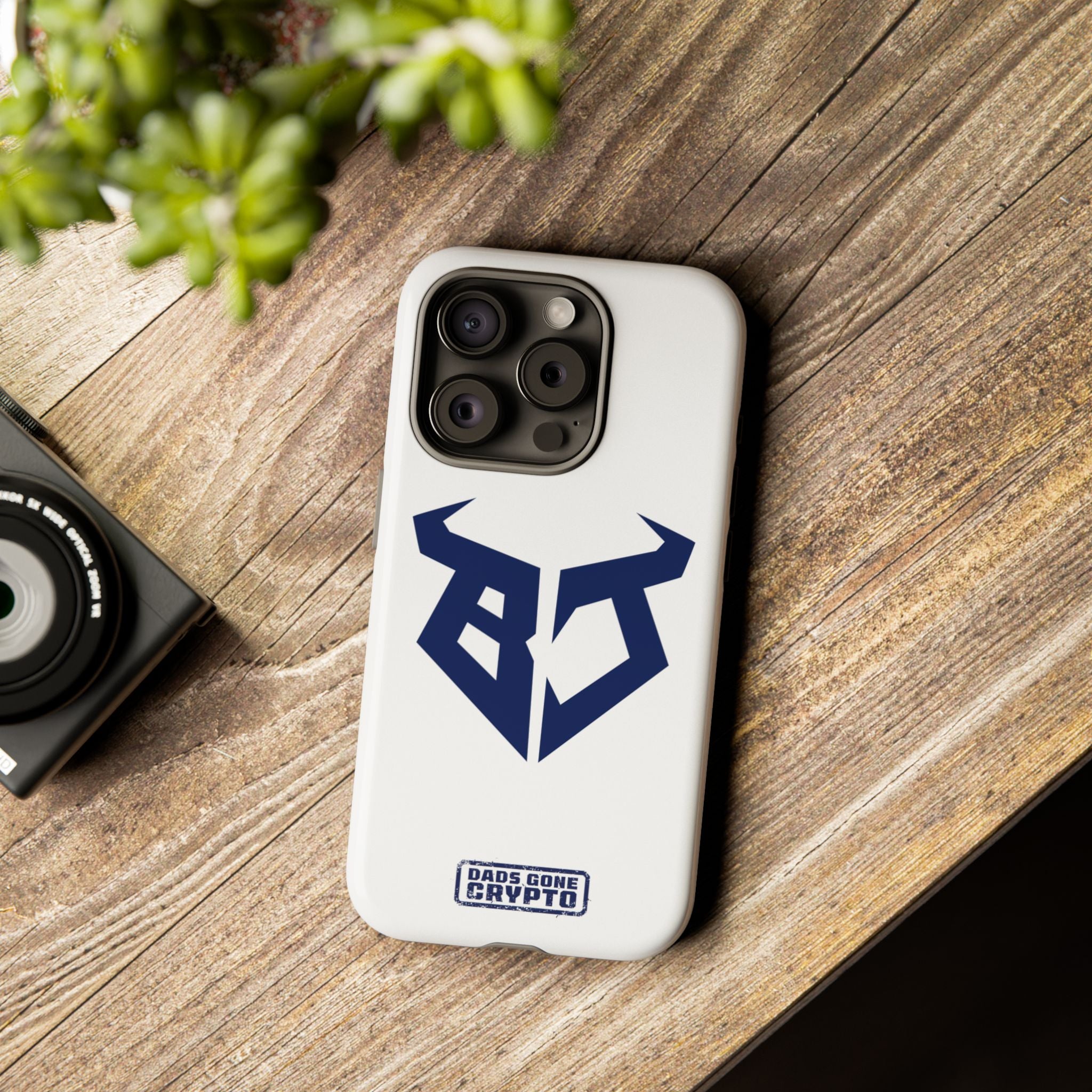 Bullish Dad Phone Case (White) – Built Tough, Just Like You