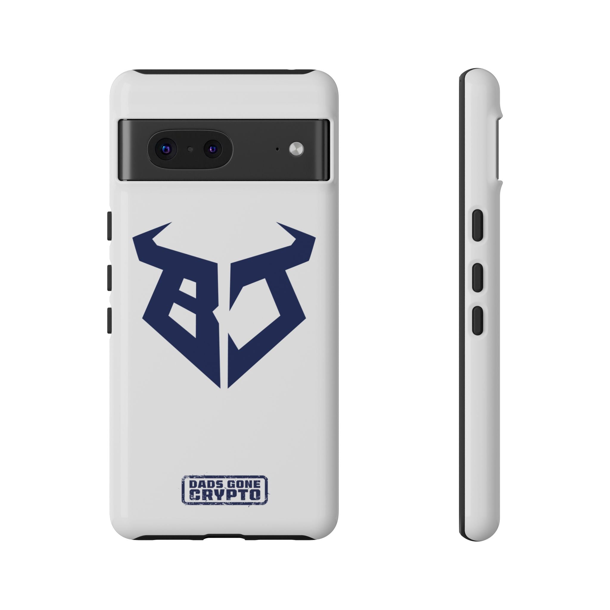 Bullish Dad Phone Case (White) – Built Tough, Just Like You