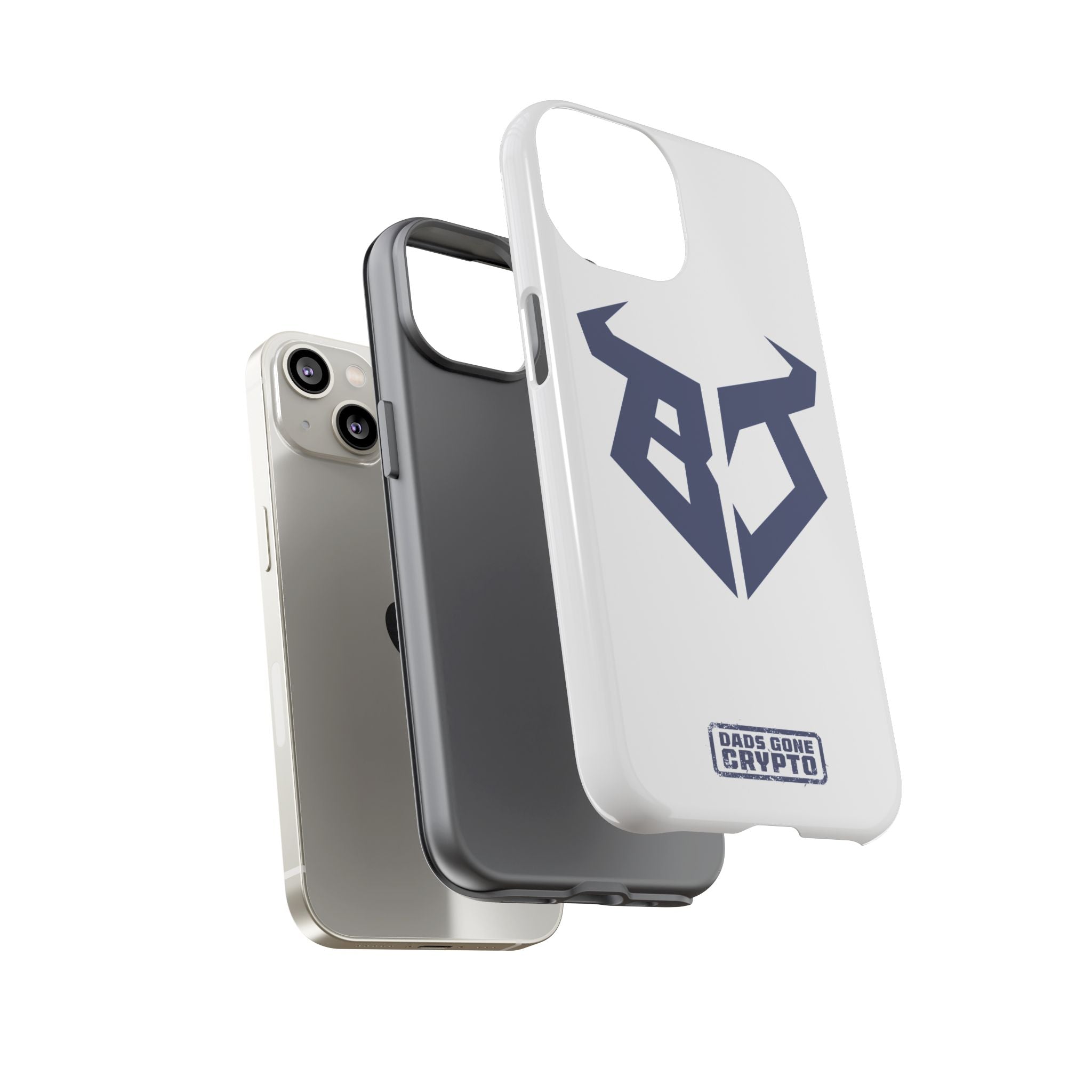 Bullish Dad Phone Case (White) – Built Tough, Just Like You