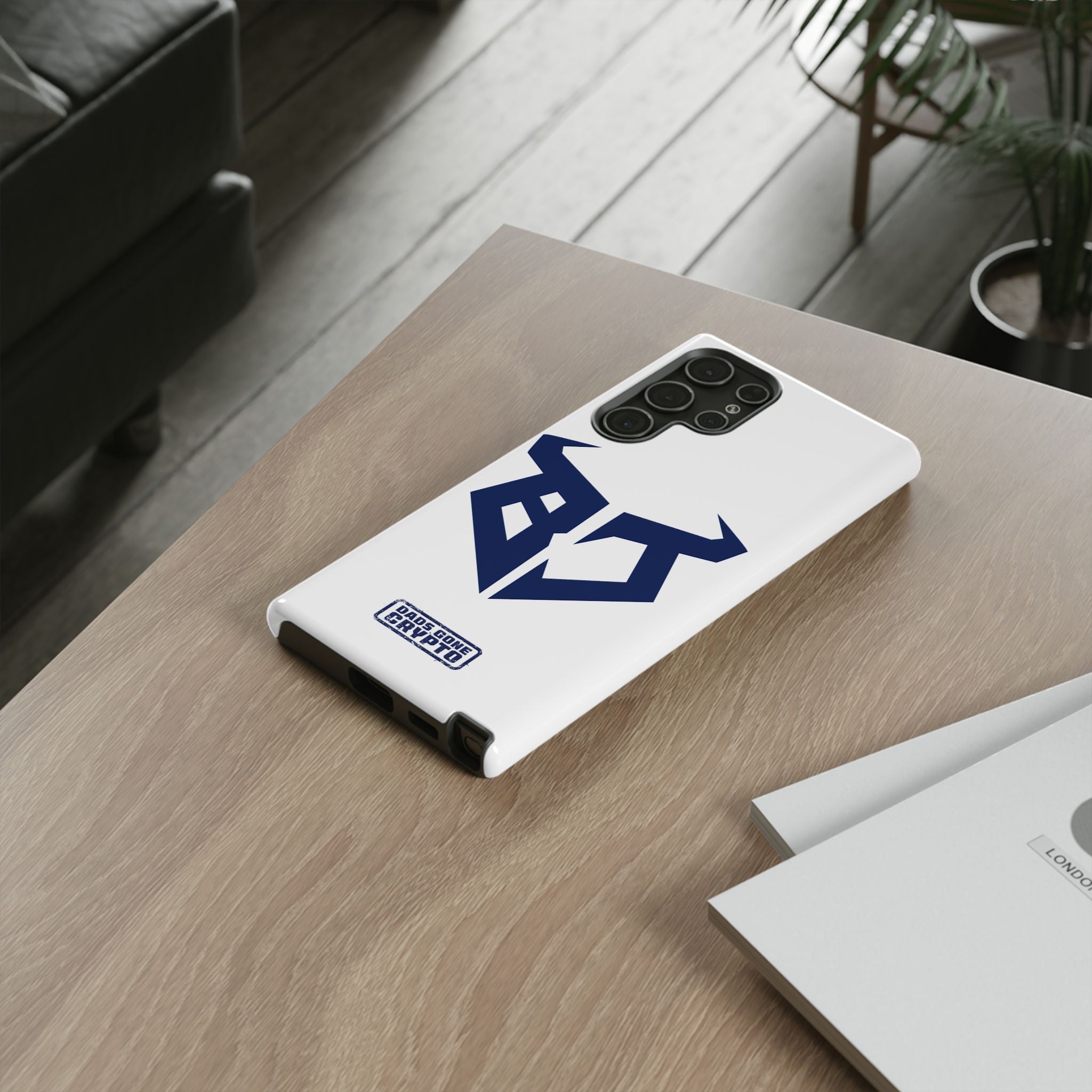 Bullish Dad Phone Case (White) – Built Tough, Just Like You