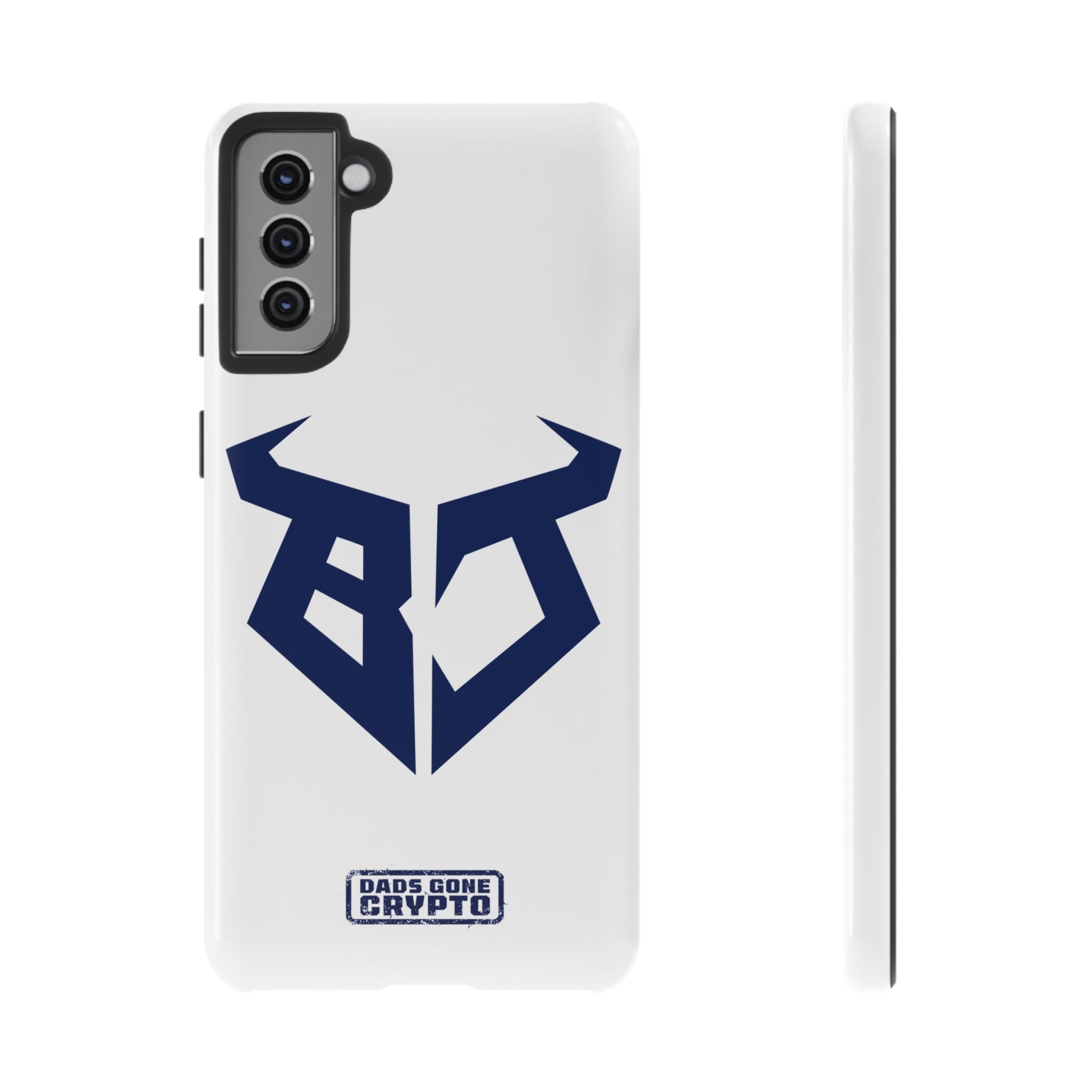 Bullish Dad Phone Case (White) – Built Tough, Just Like You