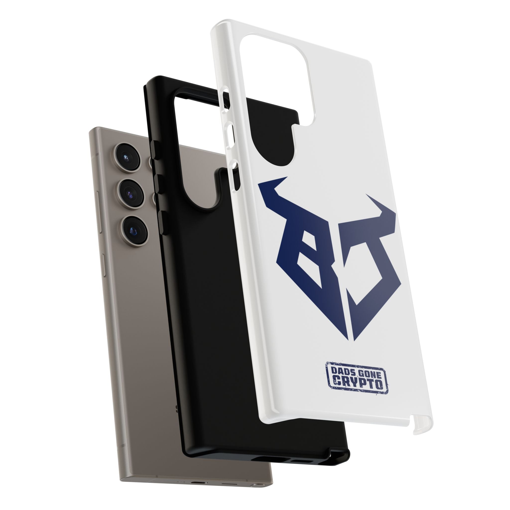 Bullish Dad Phone Case (White) – Built Tough, Just Like You