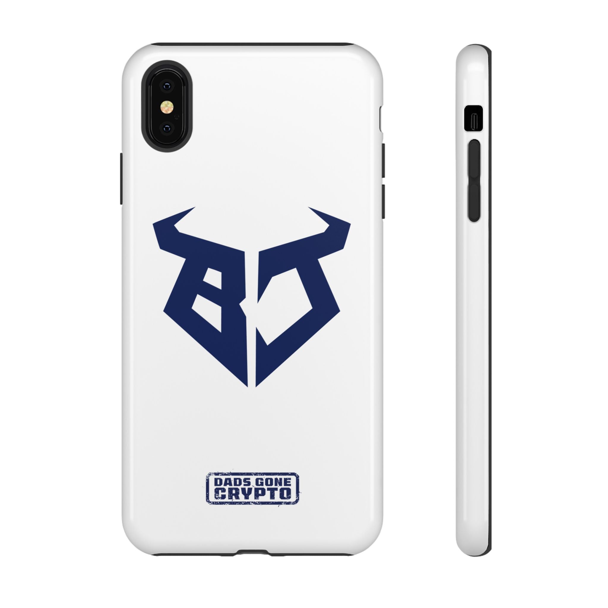 Bullish Dad Phone Case (White) – Built Tough, Just Like You