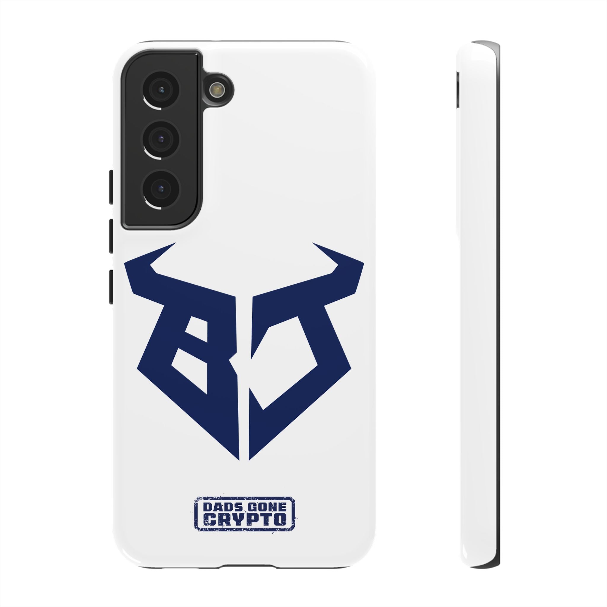 Bullish Dad Phone Case (White) – Built Tough, Just Like You