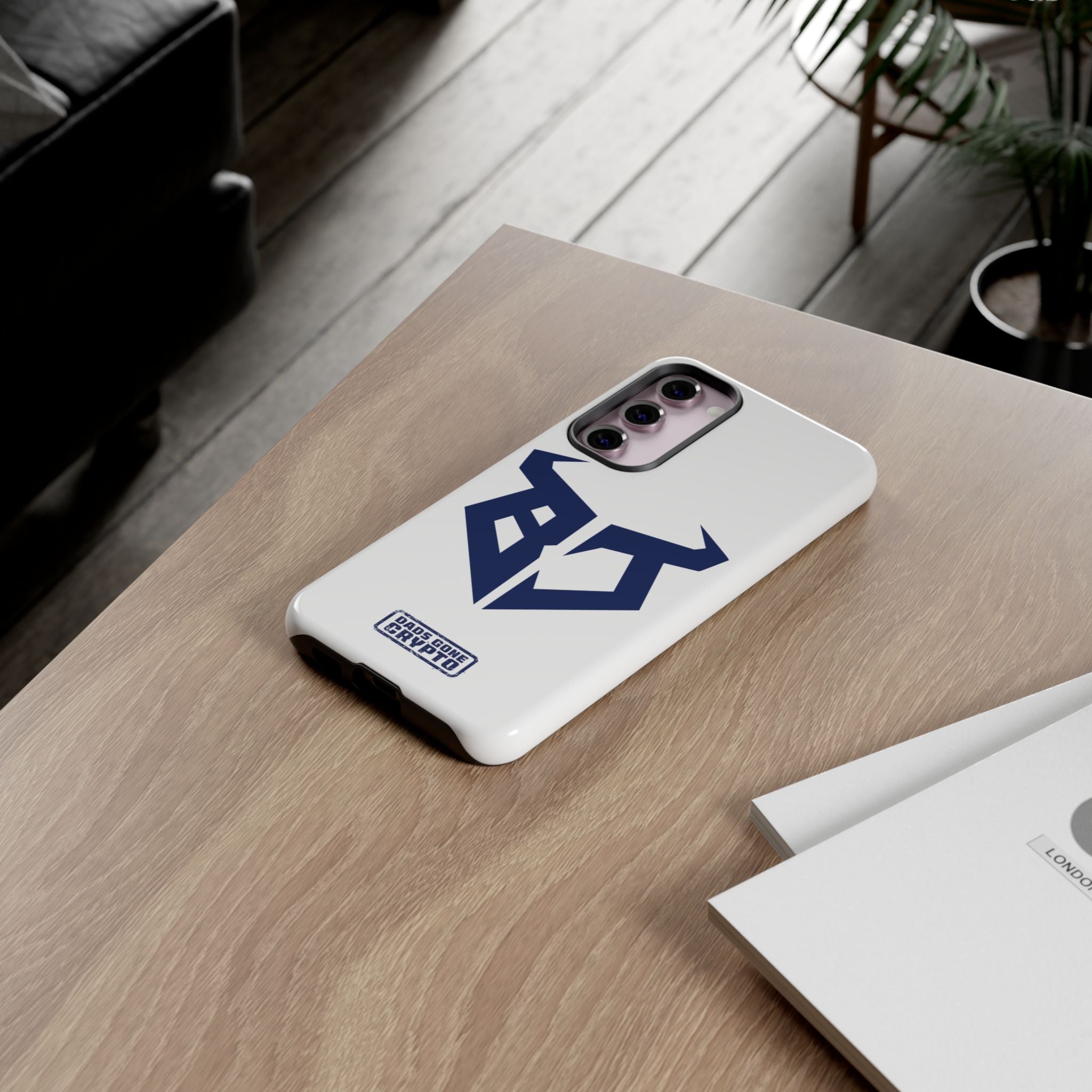 Bullish Dad Phone Case (White) – Built Tough, Just Like You