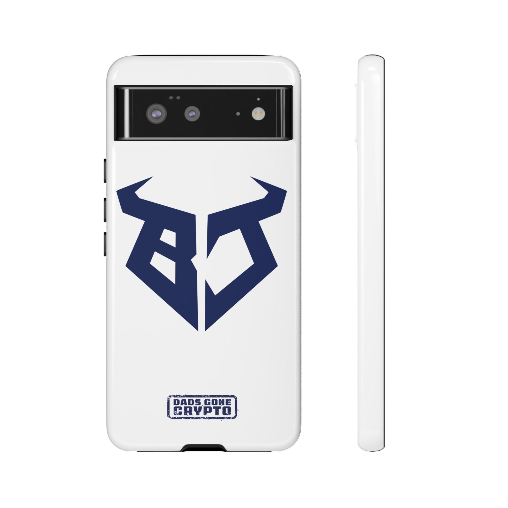 Bullish Dad Phone Case (White) – Built Tough, Just Like You
