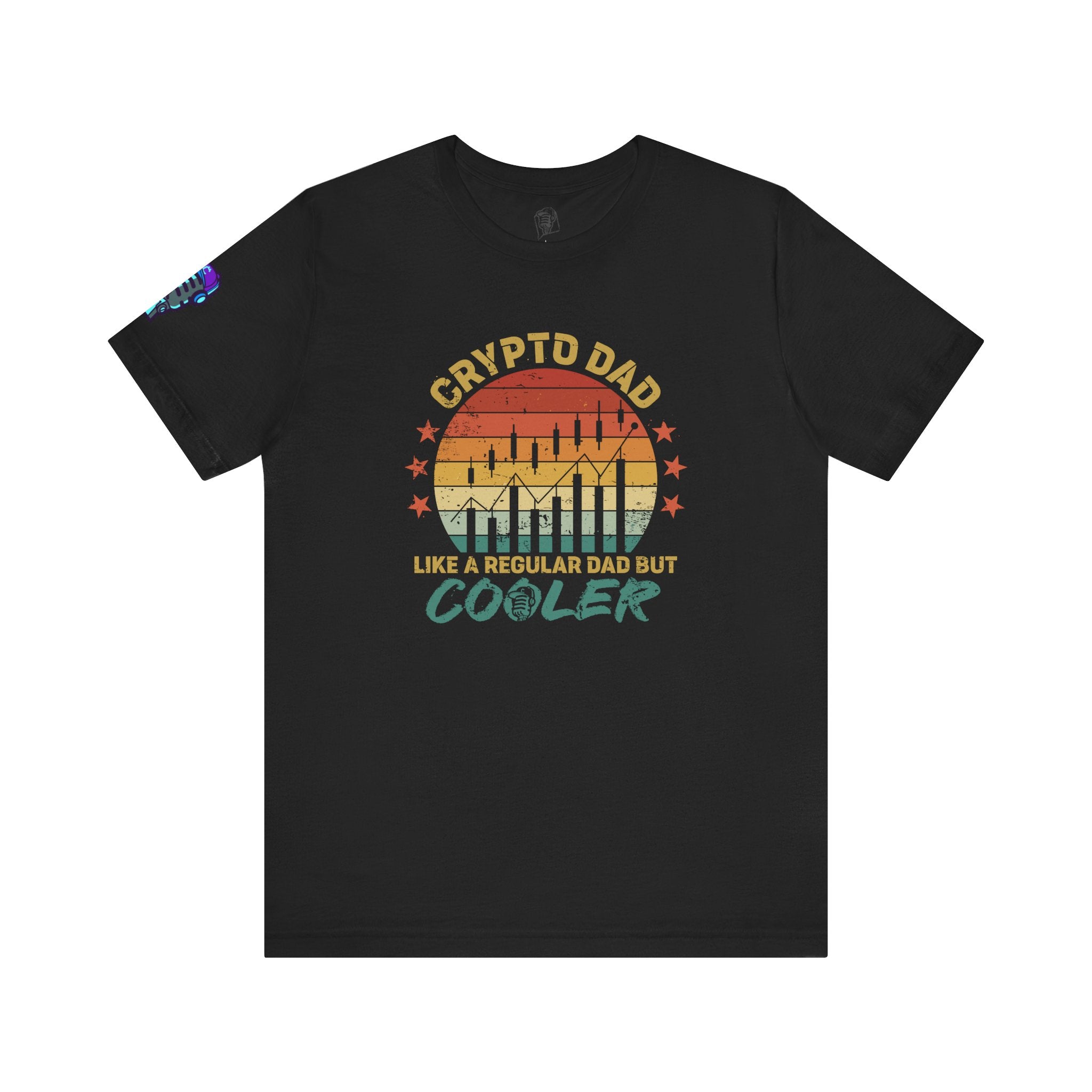 Crypto Dad Sunset Tee – Like a Regular Dad, But Cooler
