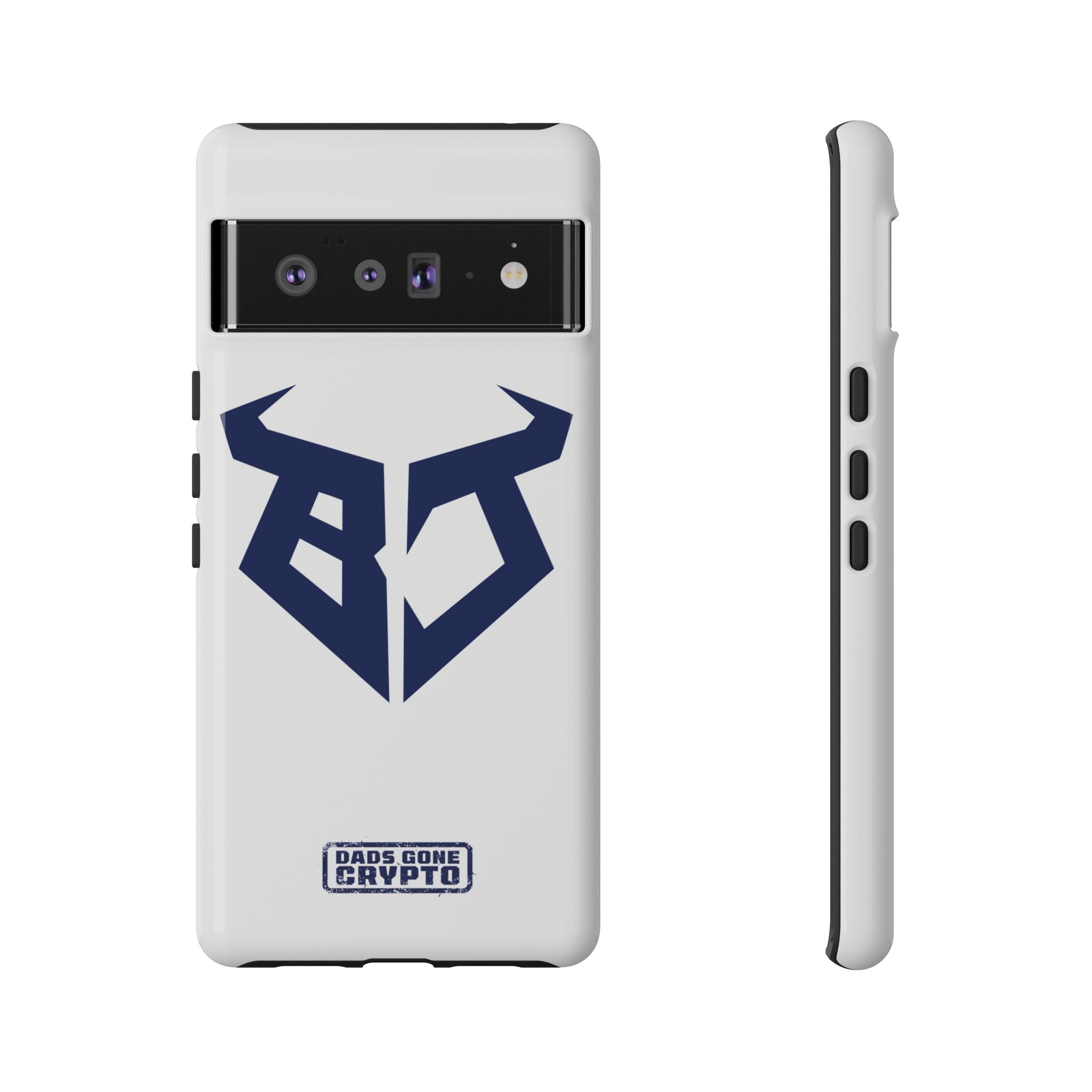 Bullish Dad Phone Case (White) – Built Tough, Just Like You