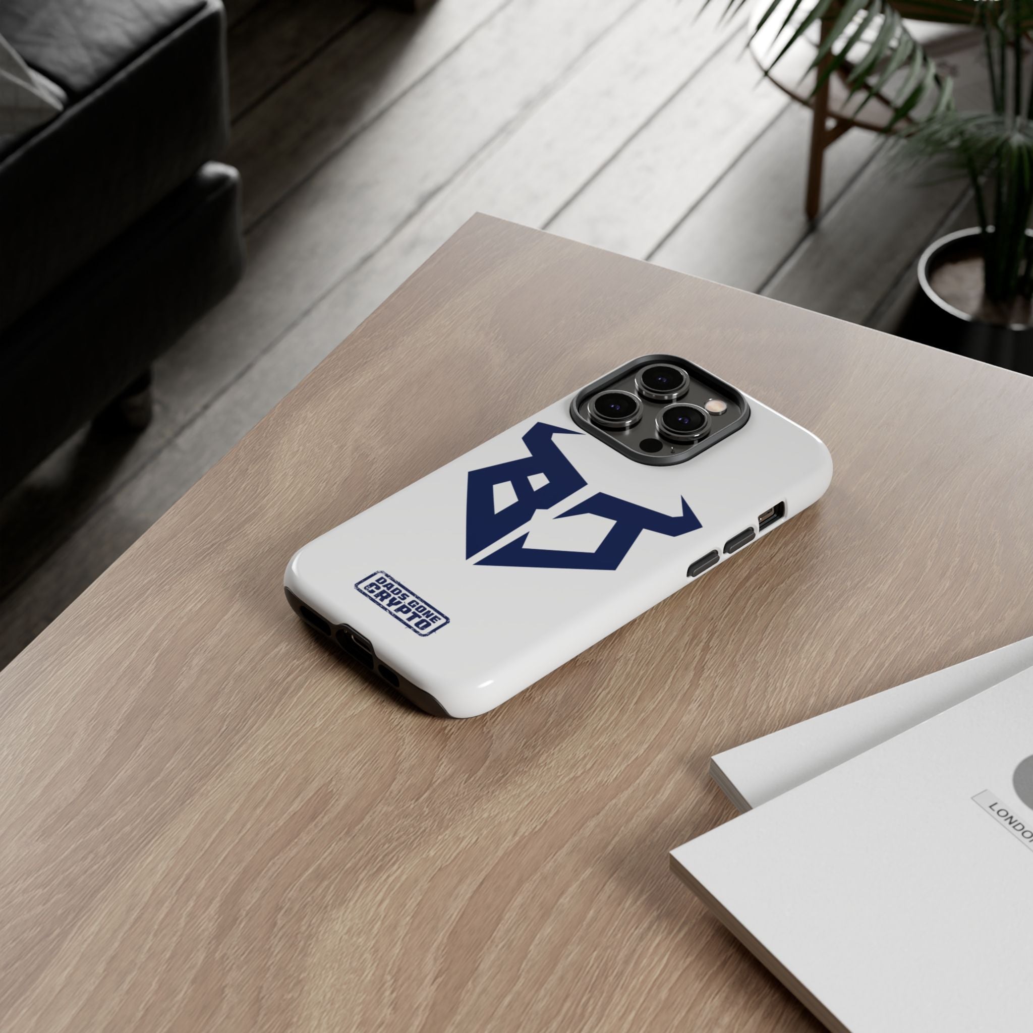 Bullish Dad Phone Case (White) – Built Tough, Just Like You