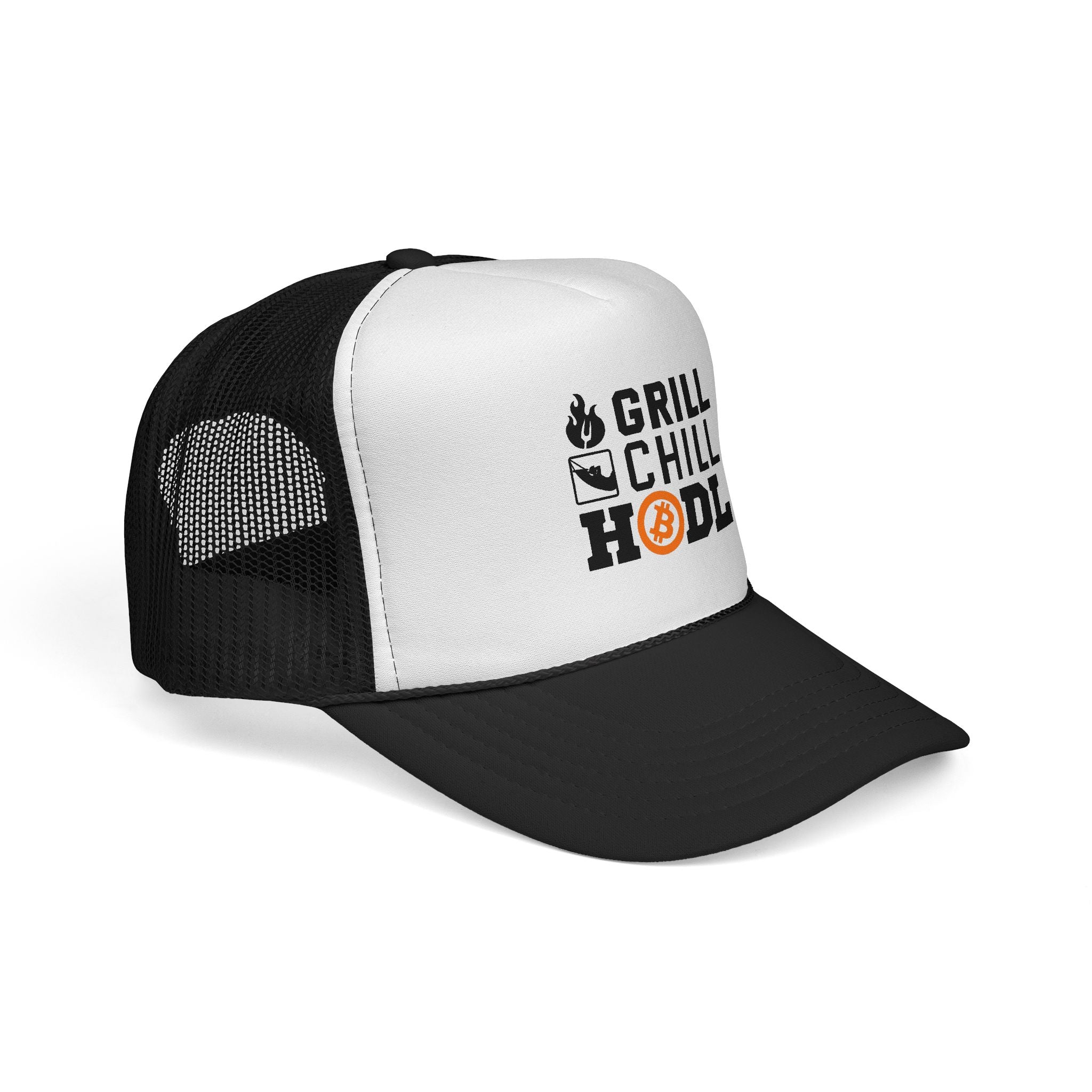 Grill. Chill. HODL. – The Ultimate Dad Cap