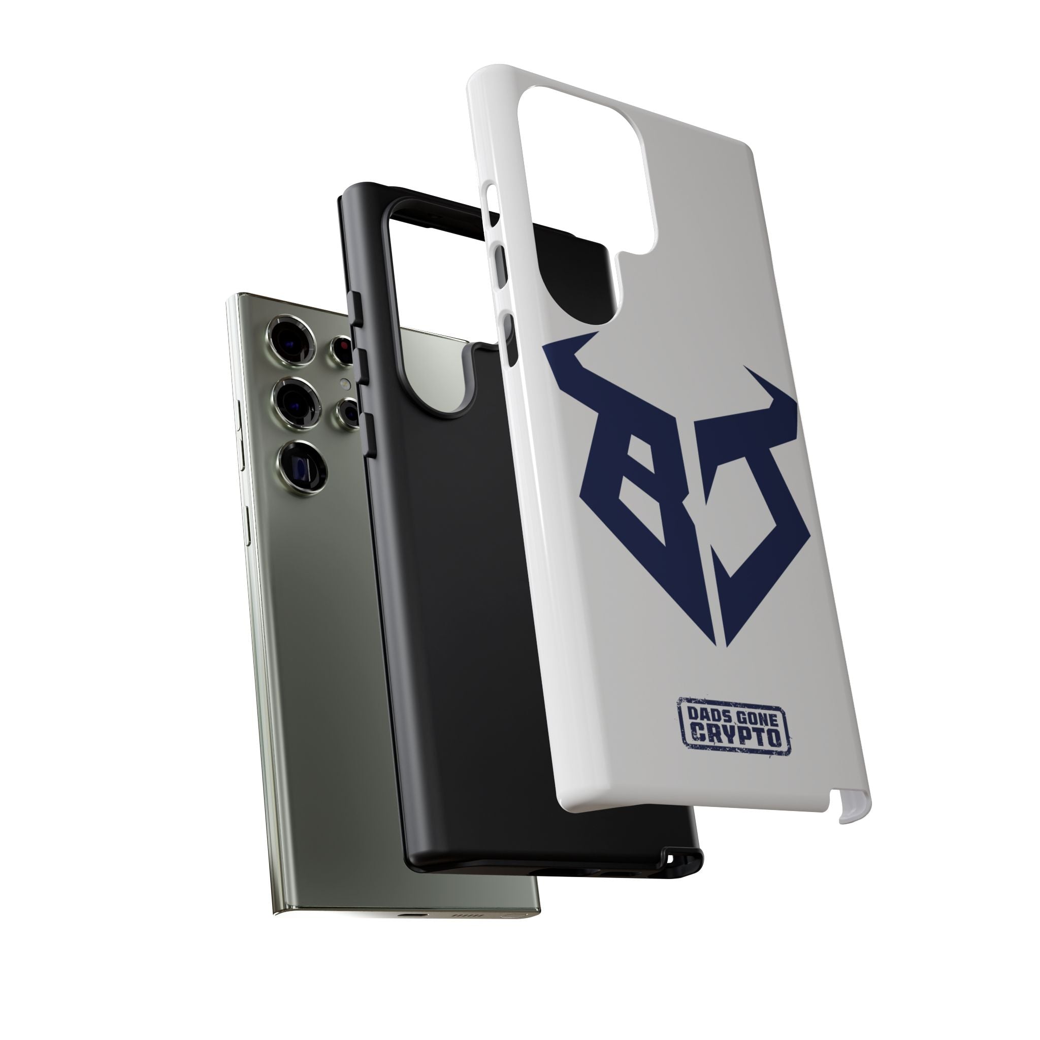 Bullish Dad Phone Case (White) – Built Tough, Just Like You