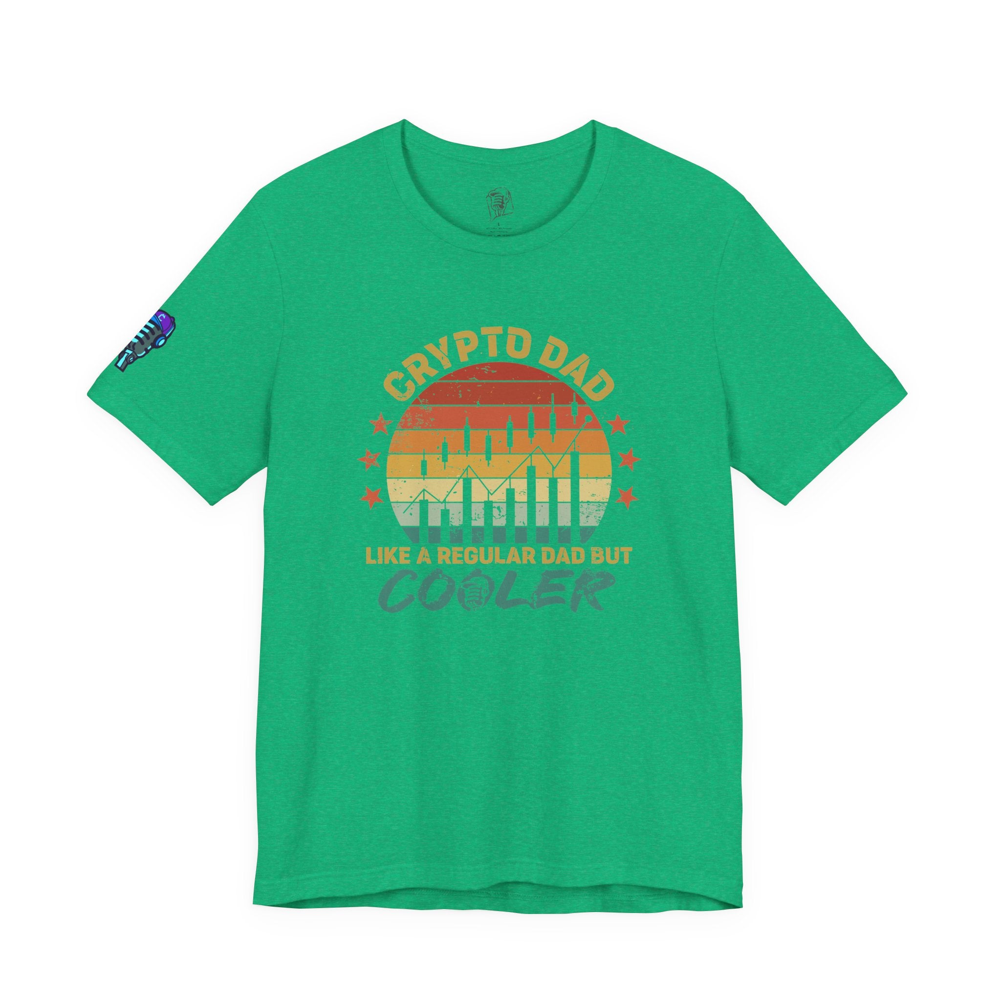 Crypto Dad Sunset Tee – Like a Regular Dad, But Cooler