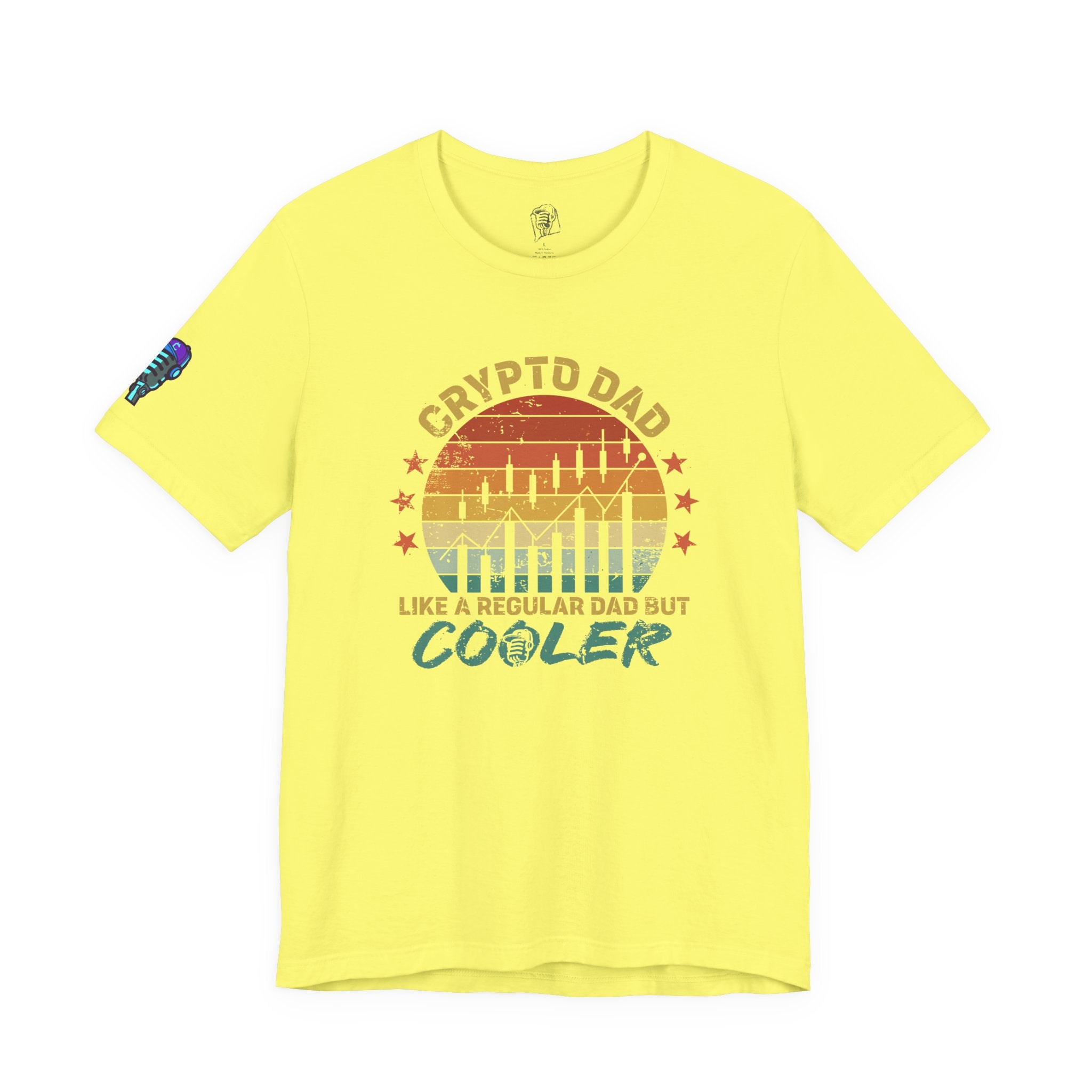 Crypto Dad Sunset Tee – Like a Regular Dad, But Cooler