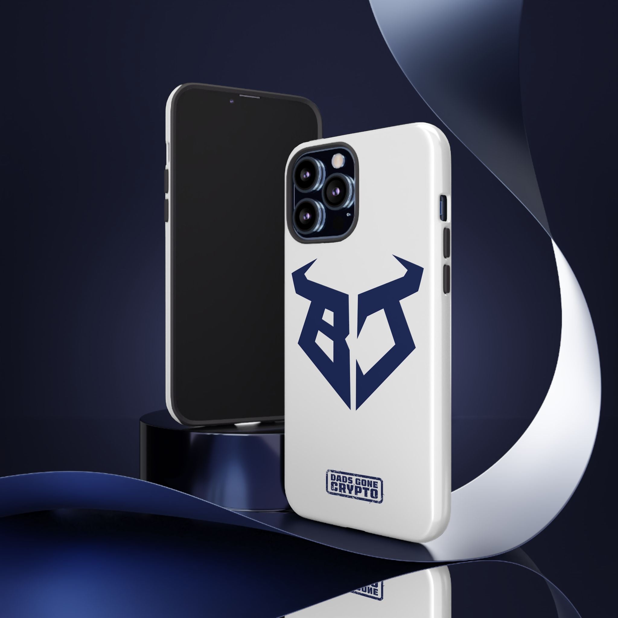 Bullish Dad Phone Case (White) – Built Tough, Just Like You