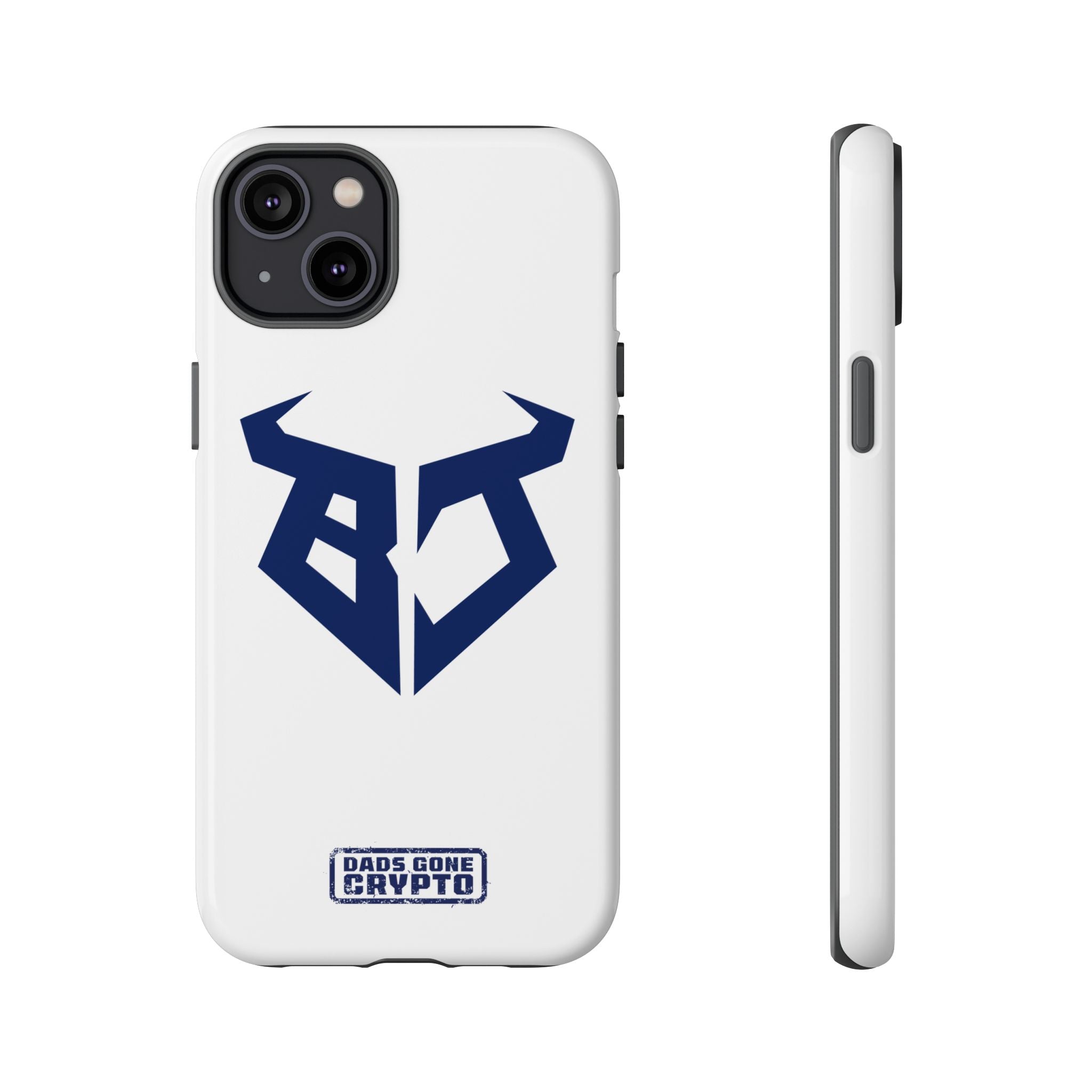 Bullish Dad Phone Case (White) – Built Tough, Just Like You