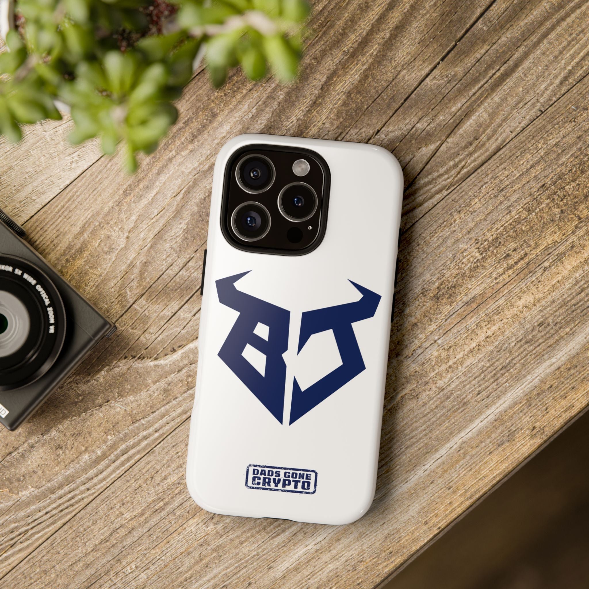 Bullish Dad Phone Case (White) – Built Tough, Just Like You