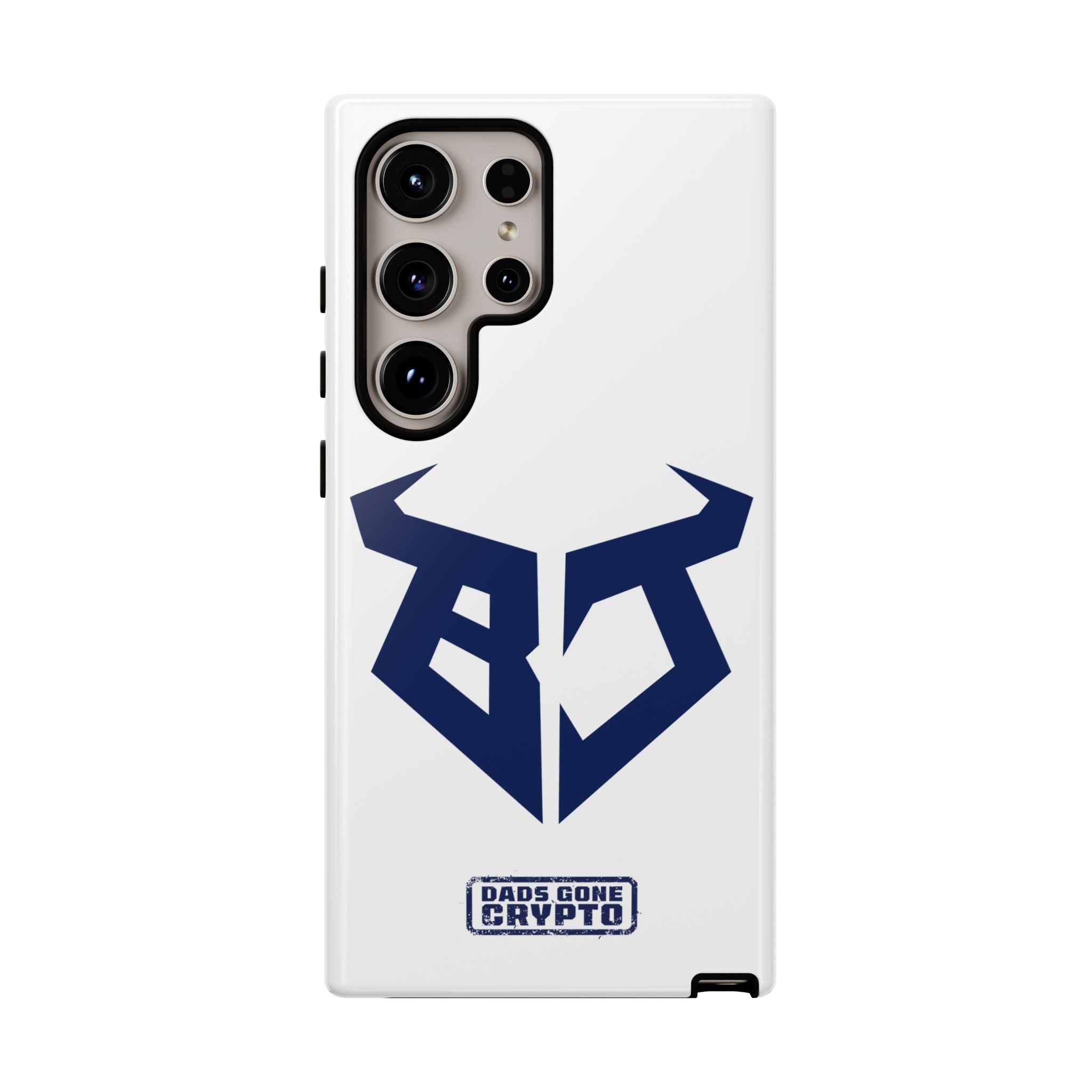 Bullish Dad Phone Case (White) – Built Tough, Just Like You