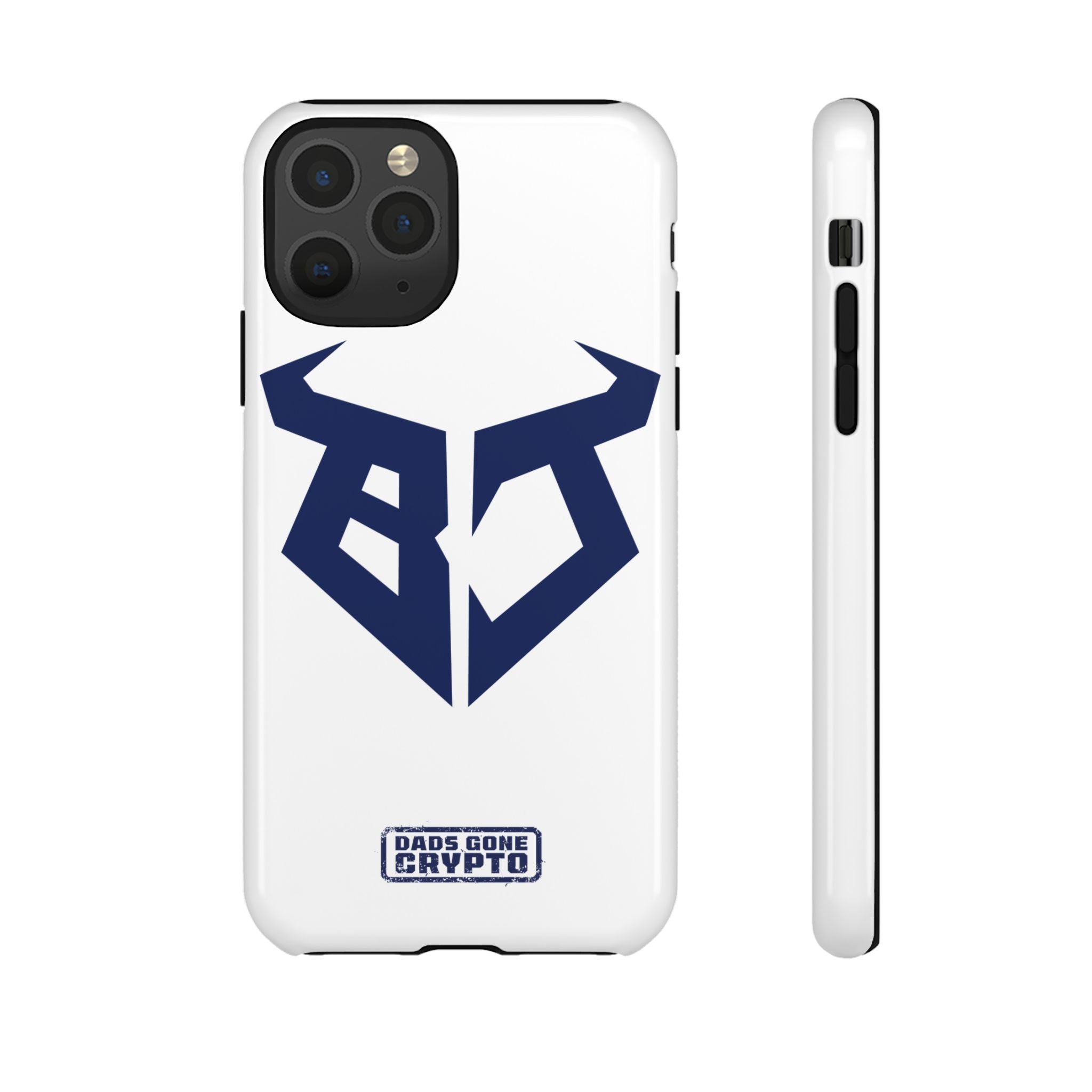 Bullish Dad Phone Case (White) – Built Tough, Just Like You